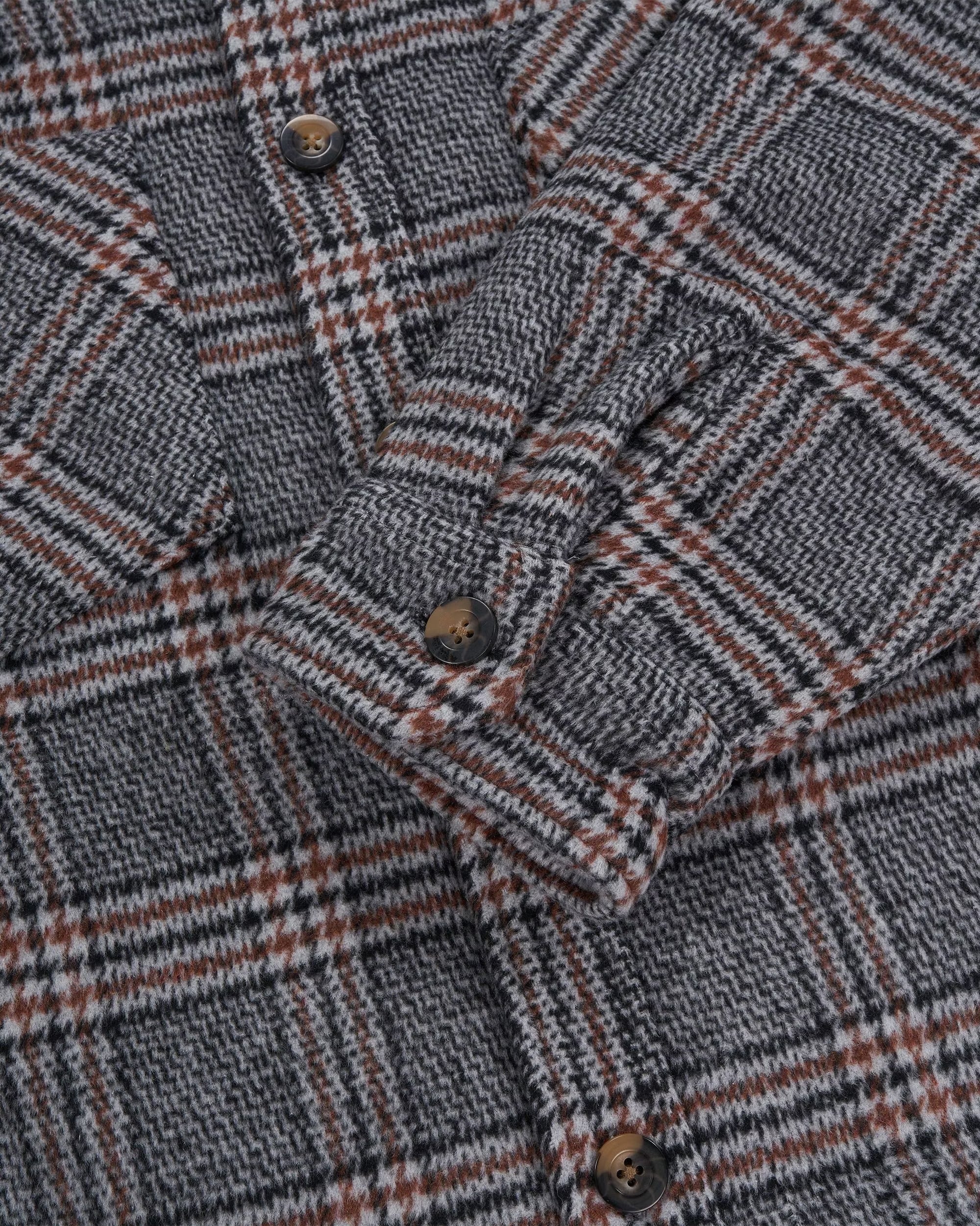 PLAID OVERSHIRT - PEAT