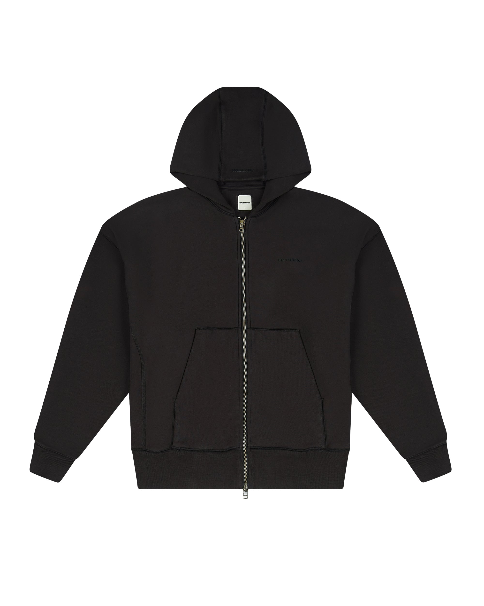 HAUS HOODED SWEATSHIRT - BLACK