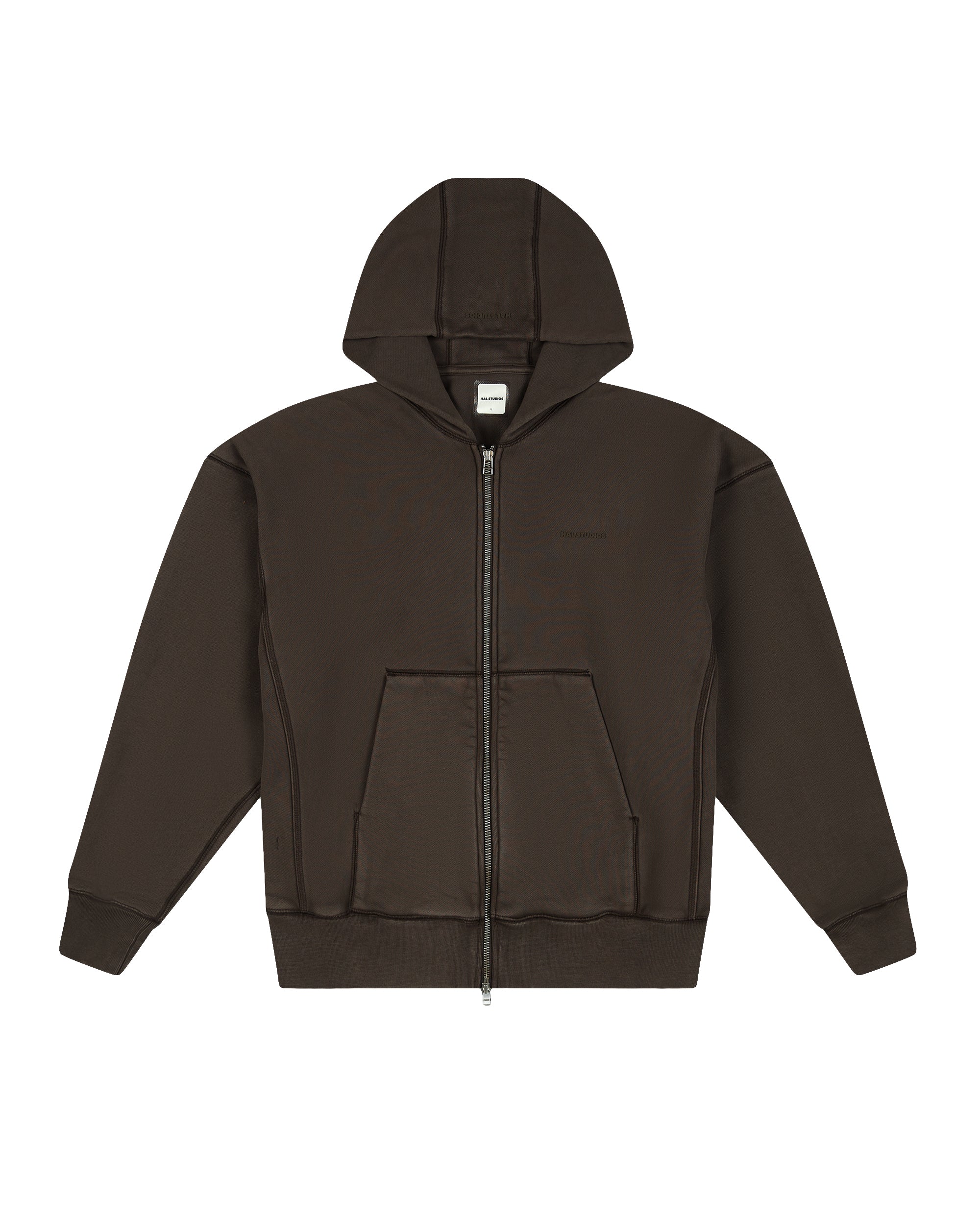 HAUS HOODED SWEATSHIRT - COFFEE