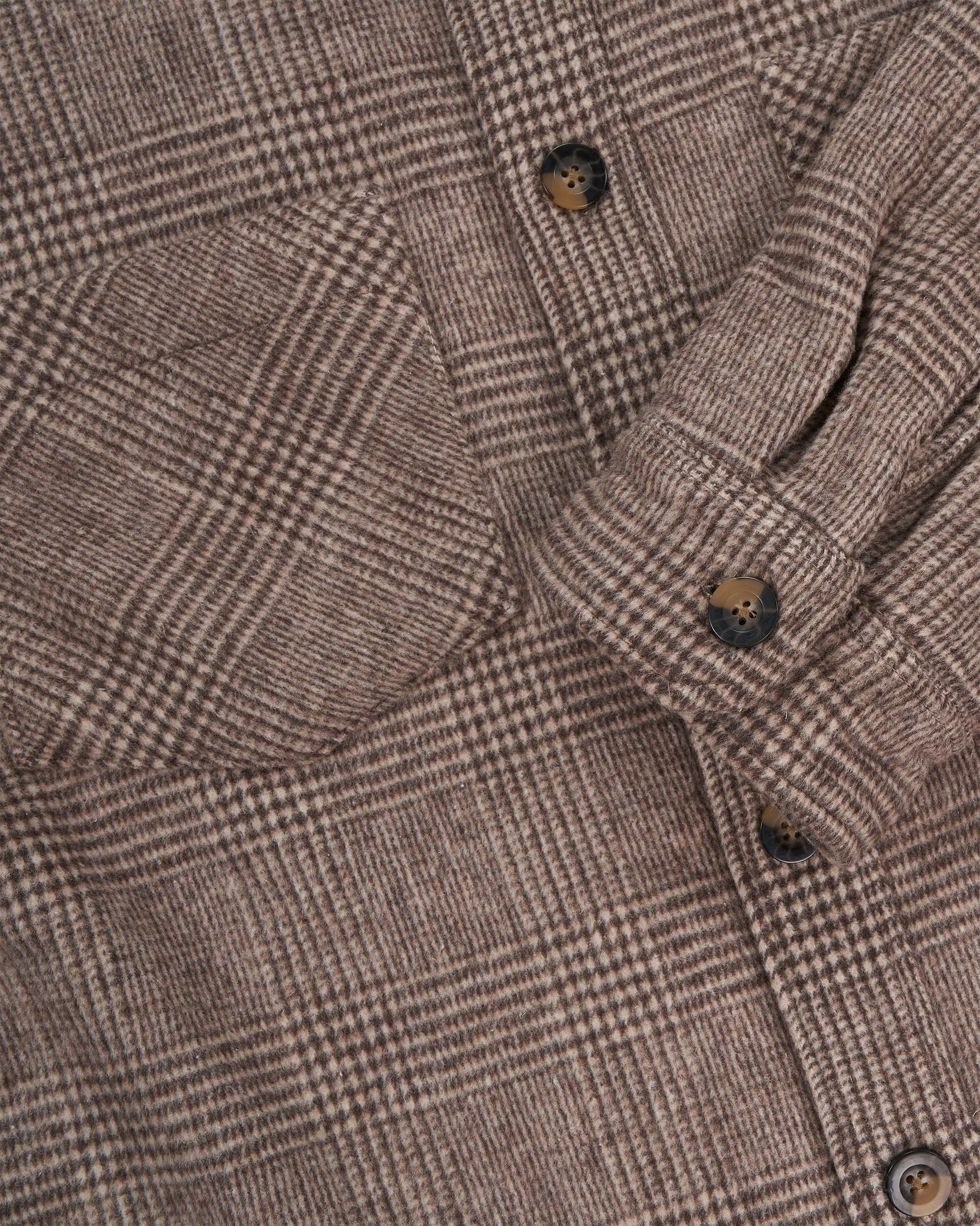 PLAID OVERSHIRT - MOCHA