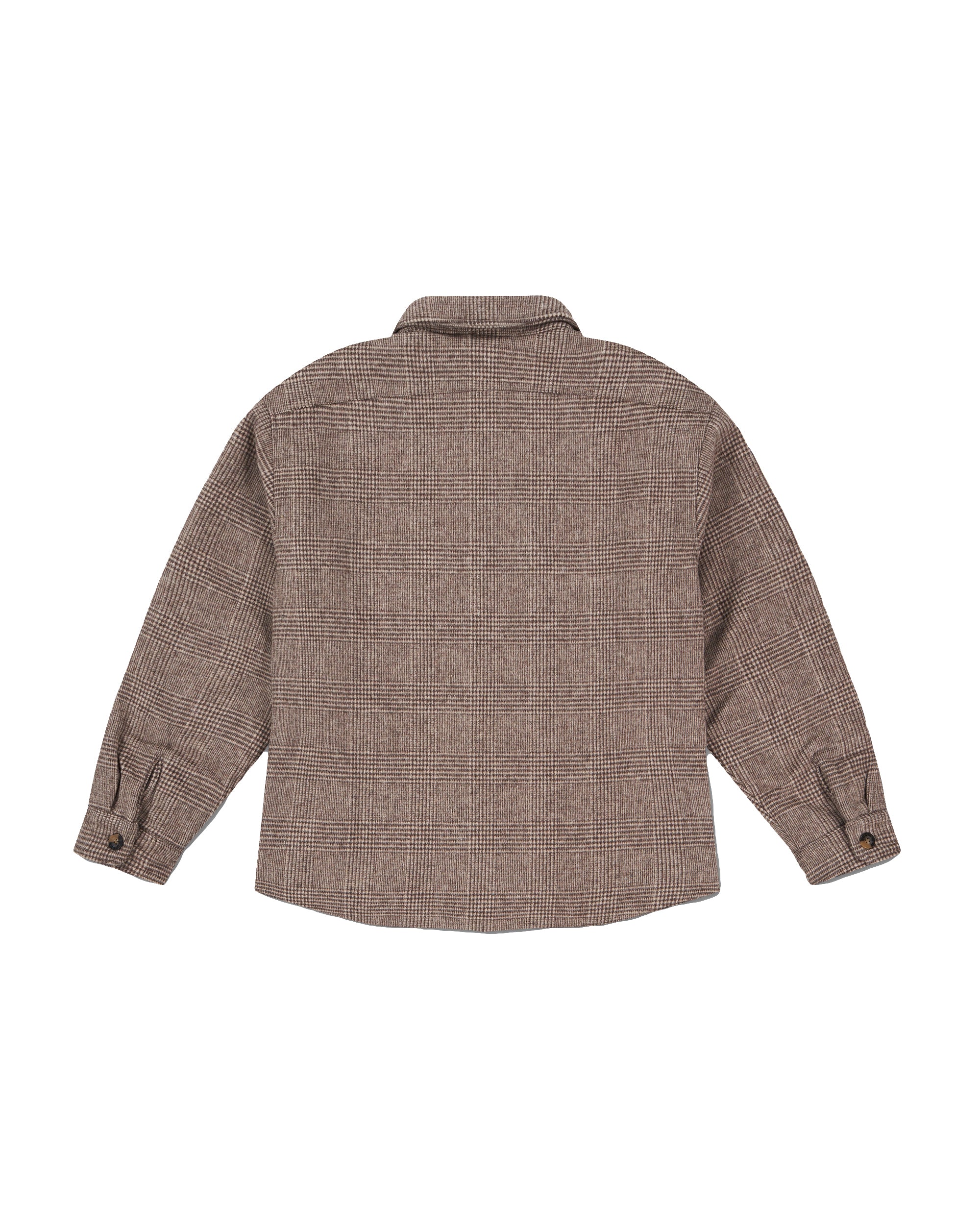 PLAID OVERSHIRT - MOCHA