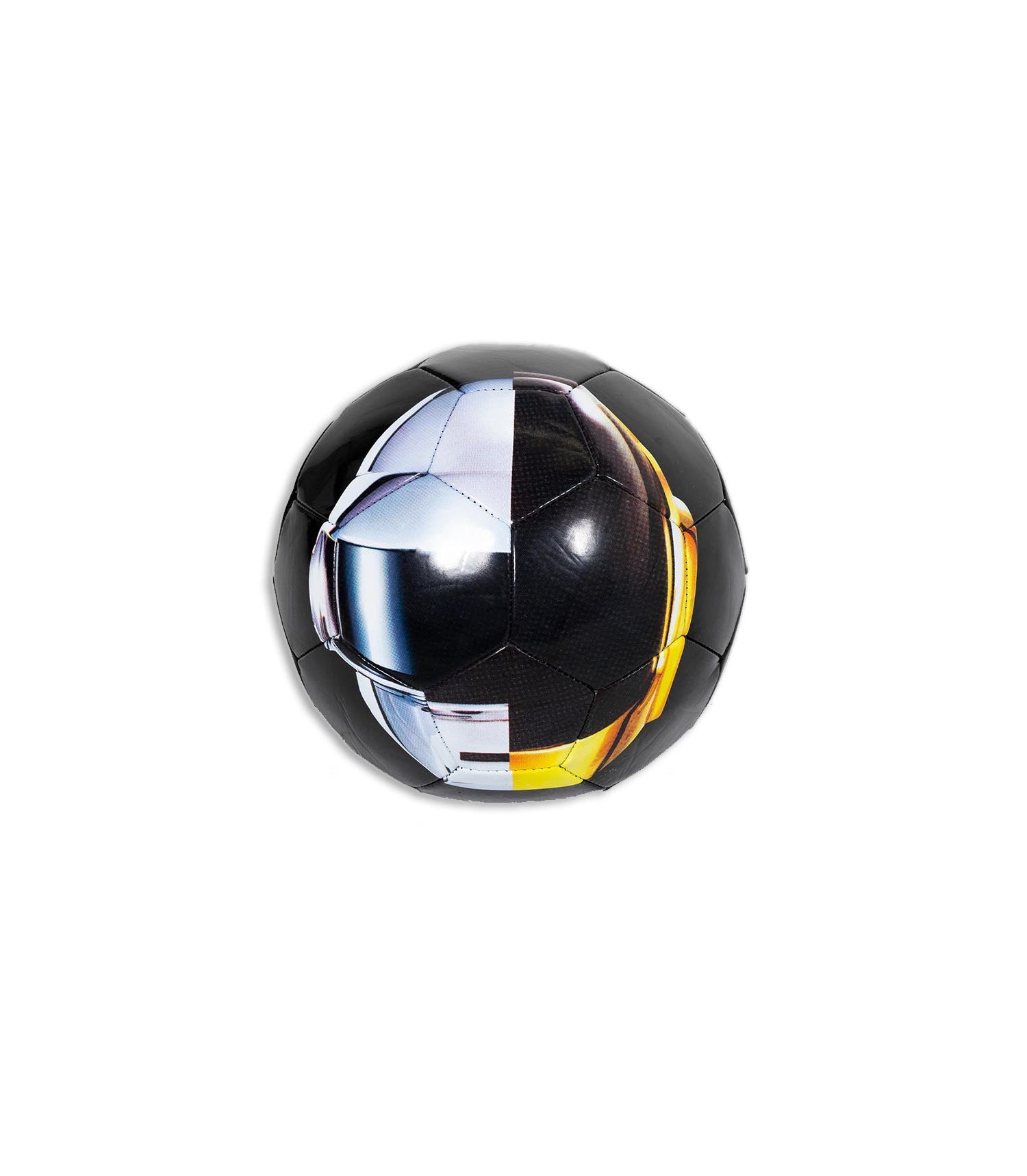 Daft Punk Helmets Soccer Ball - Black / Multi