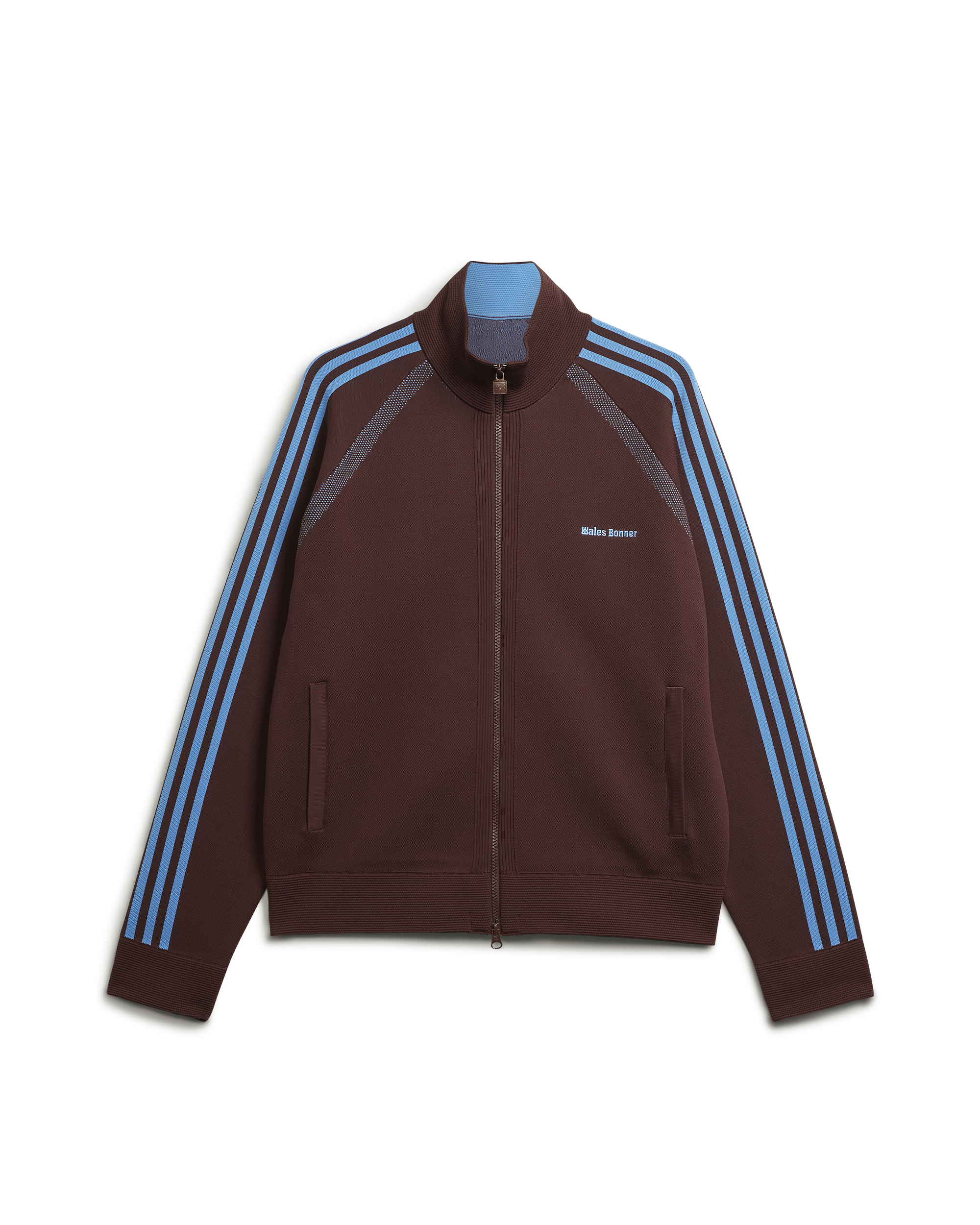 Wales Bonner Embroided Logo Track Jacket - Mystery Brown