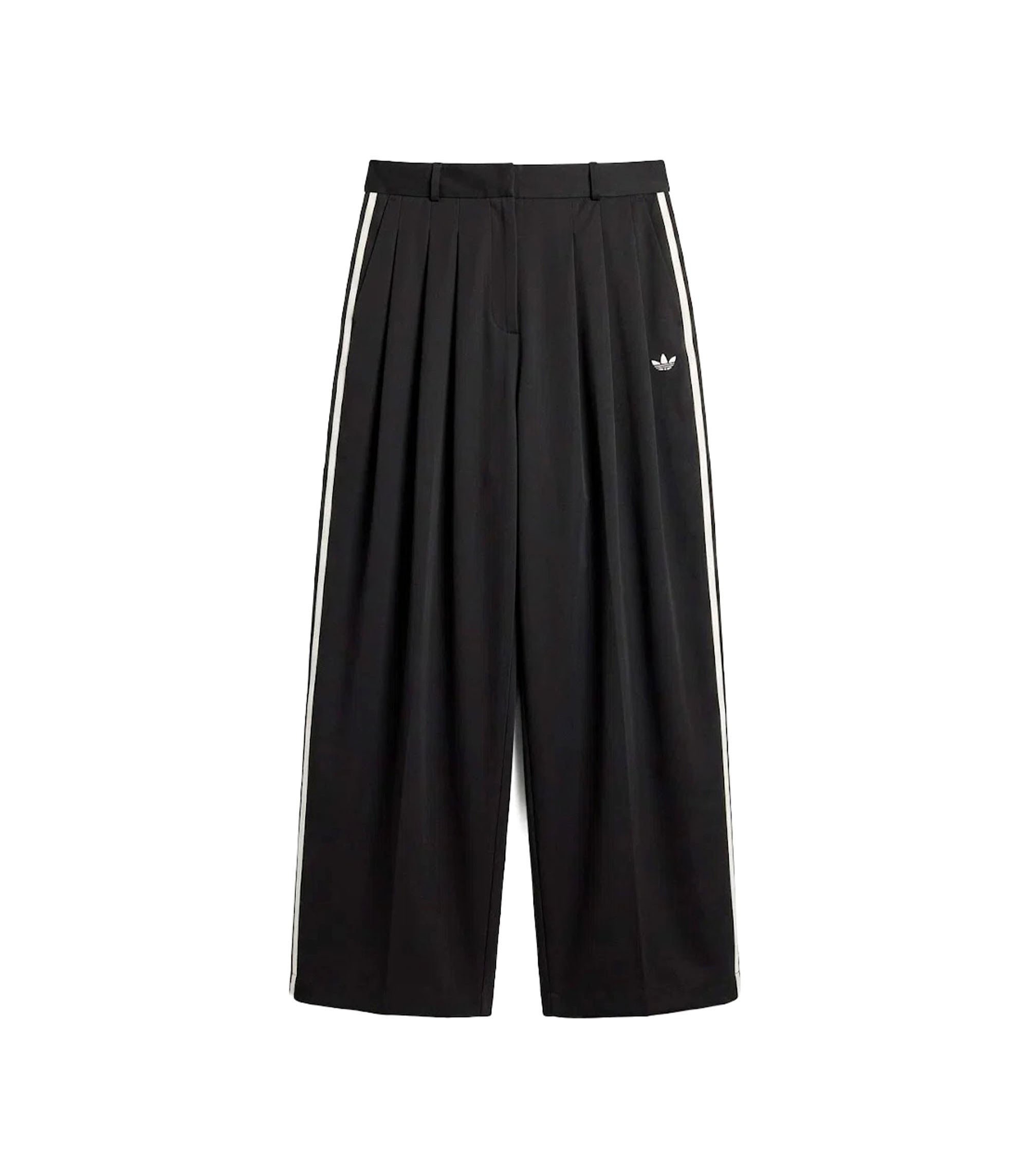 Women's Pleated Pant - Black / White