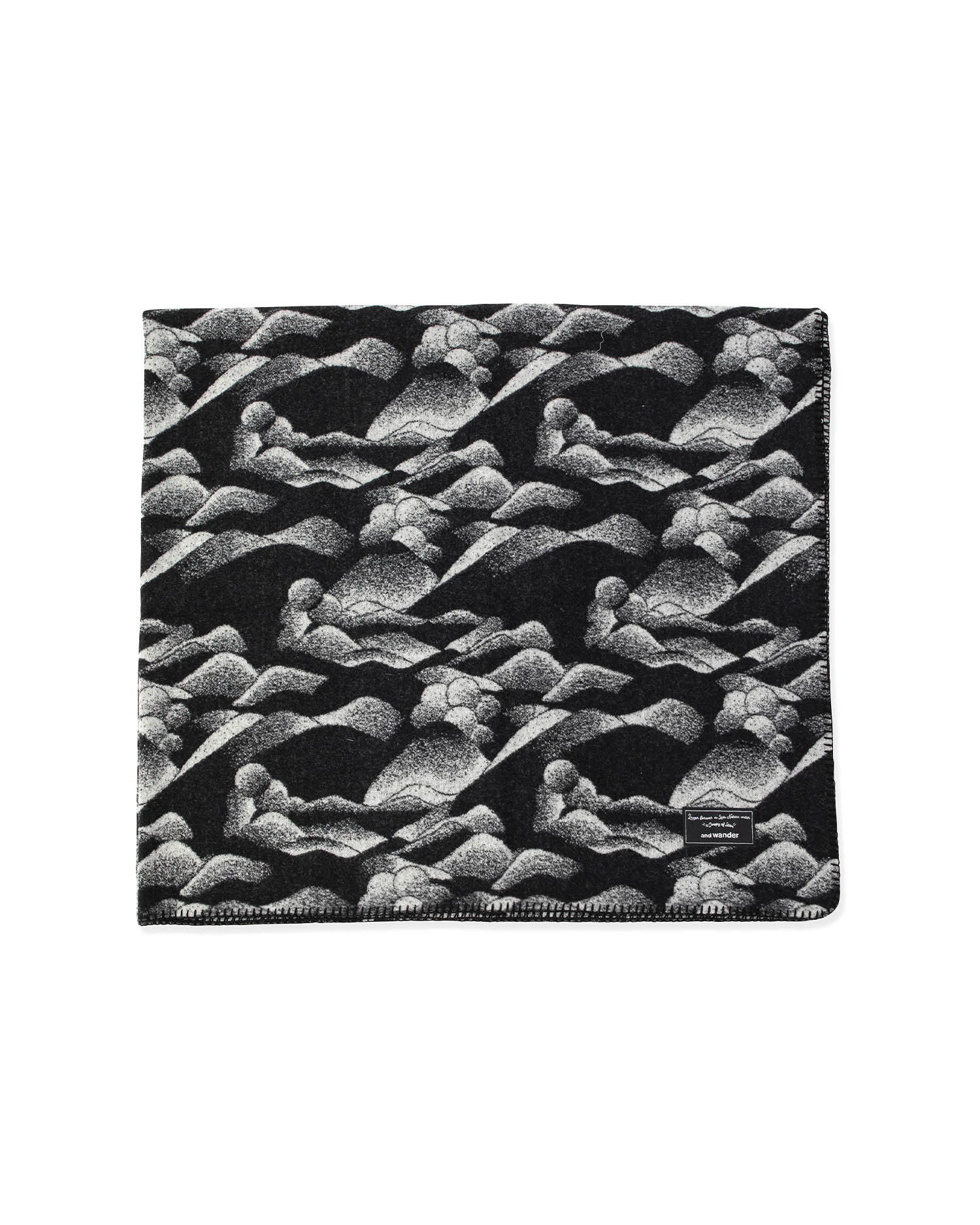 Mountain Camo Wool Blanket Large - Wool Jacquard