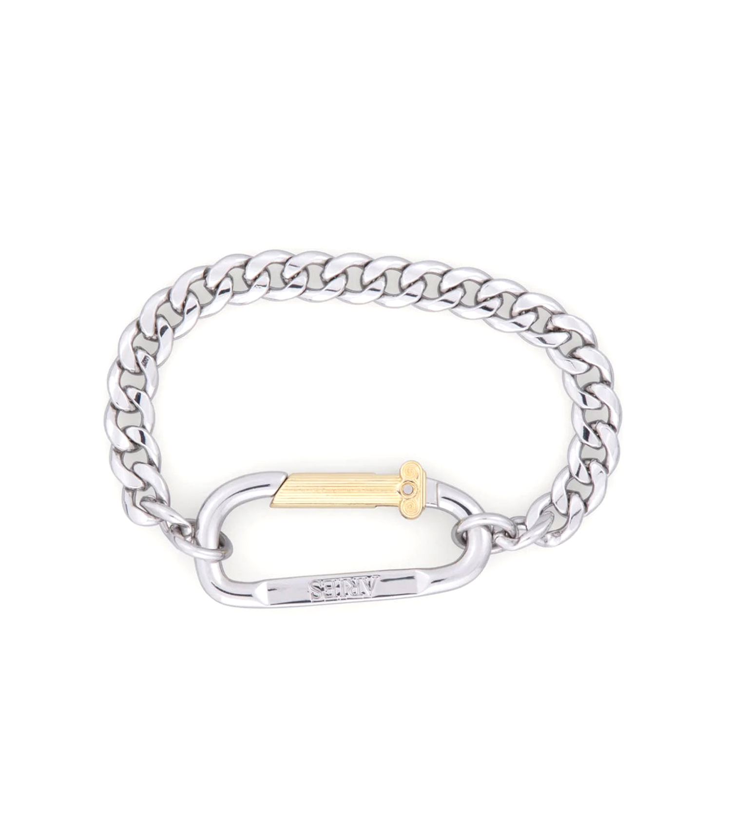 Mini Carabiner Chain Bracelet - Silver