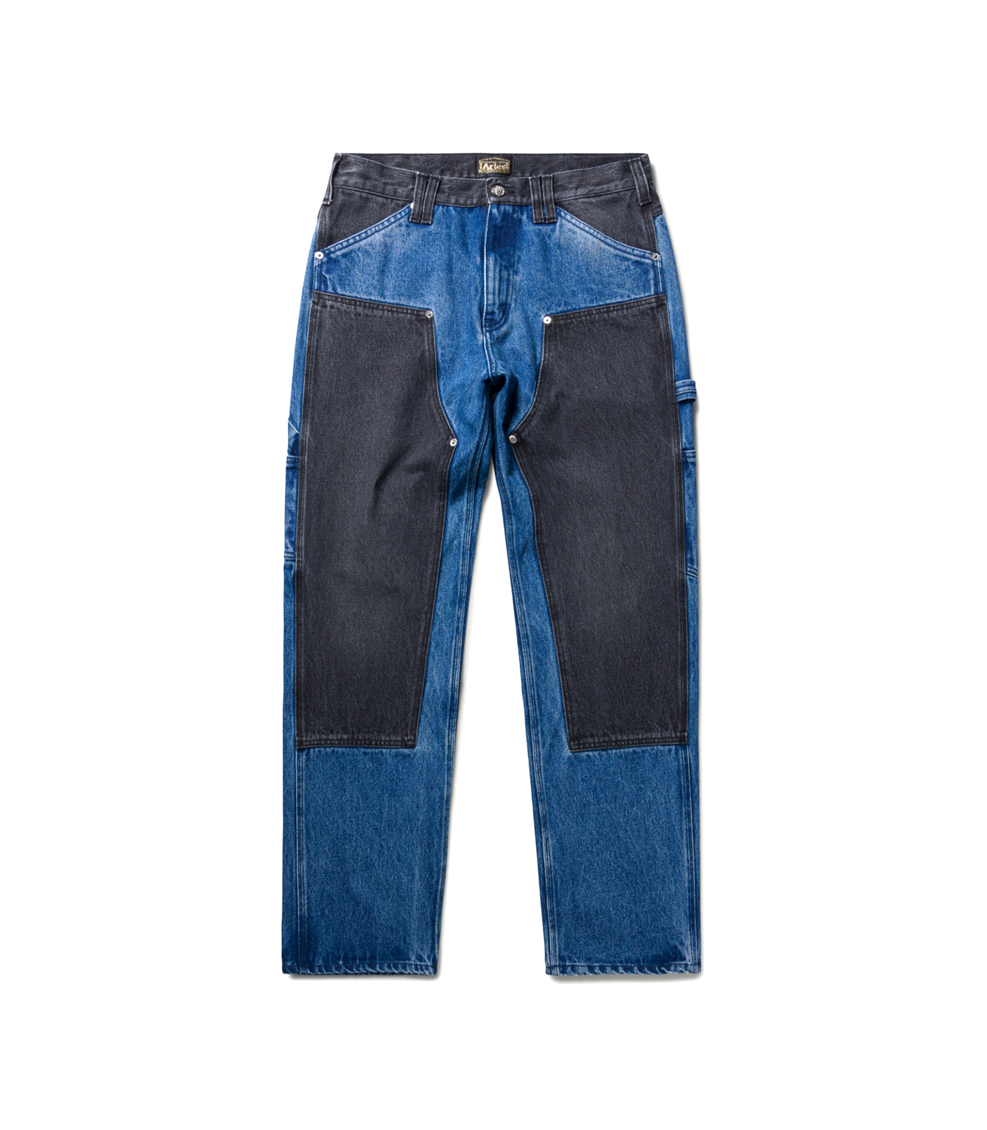 Colour Blocked Denim Carpenter Jean - Black / Blue