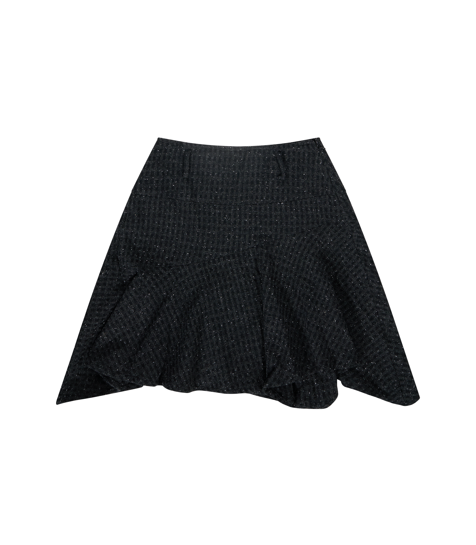 Wide Waist Fairy Skirt - Graphite Check