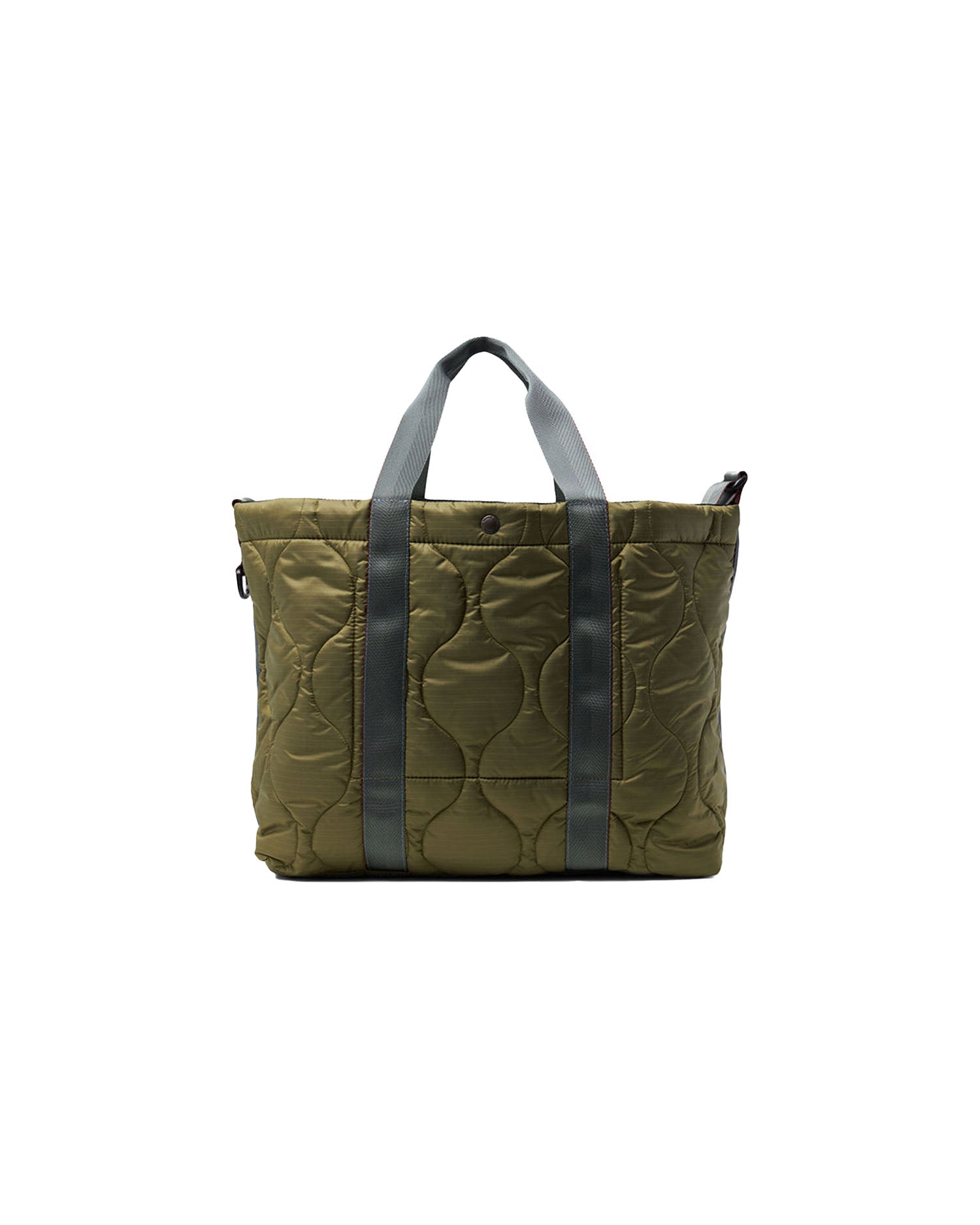 Quilted Tote Bag - Olive