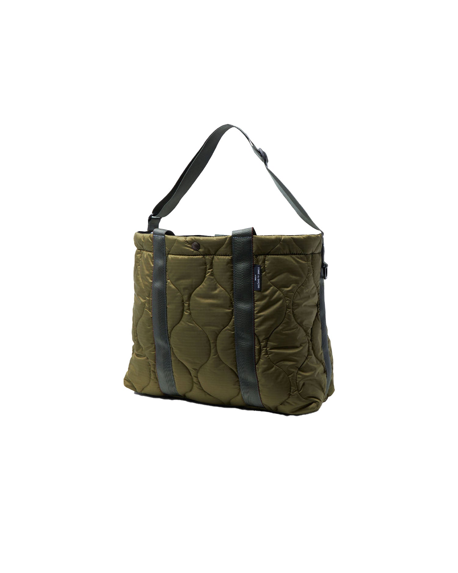 Quilted Tote Bag - Olive