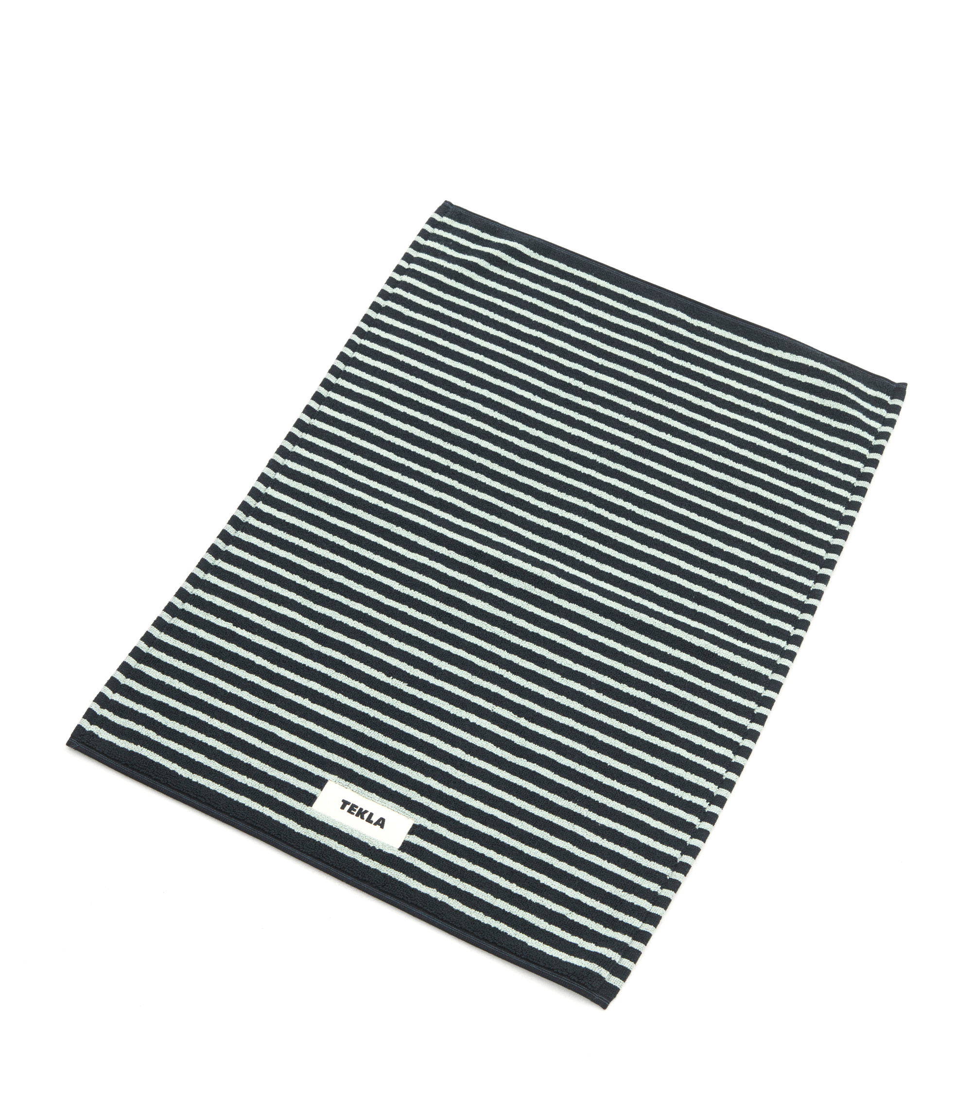 Bathmat (Striped) - Black / Mint