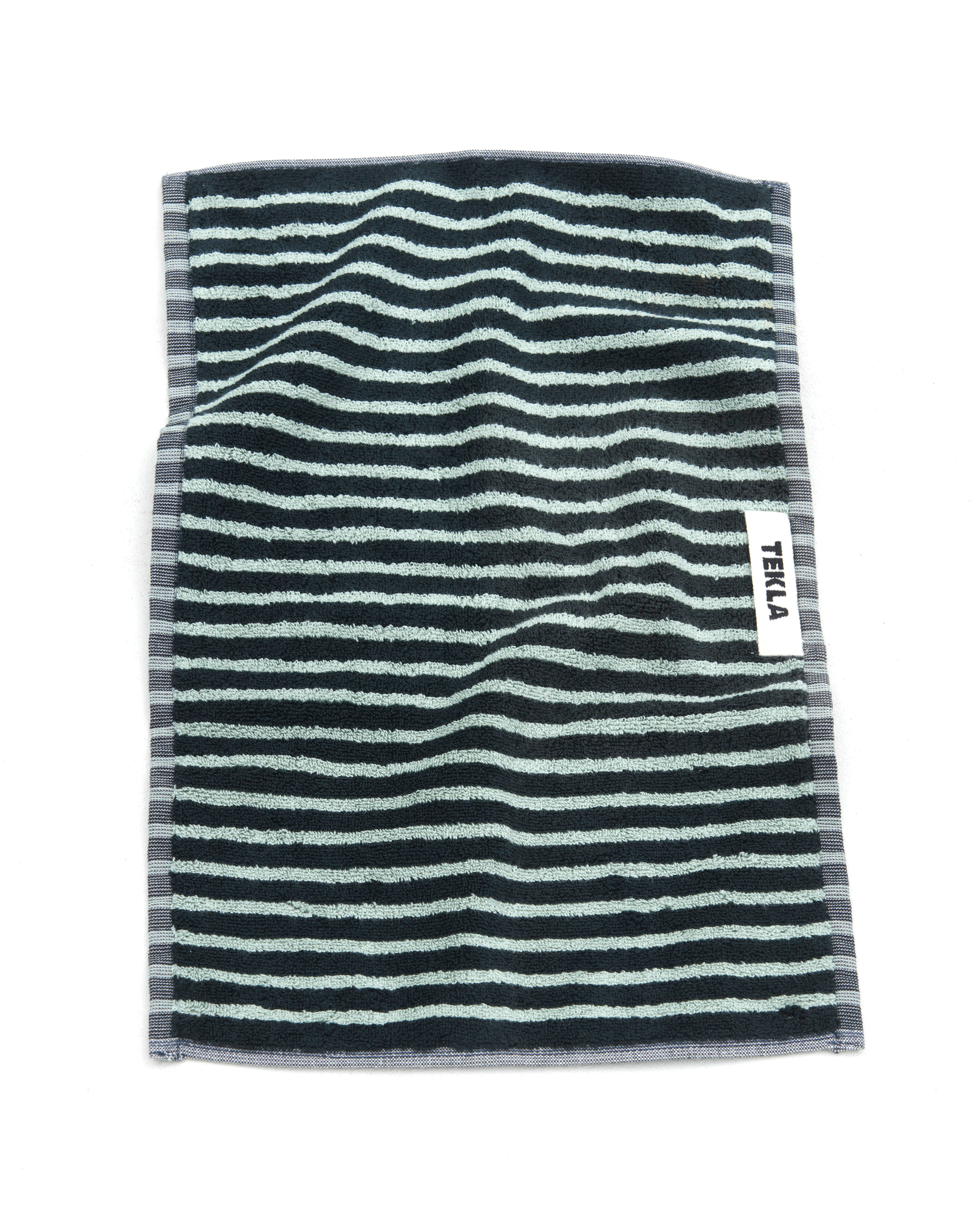 Hand Towel (Striped) - Black / Mint