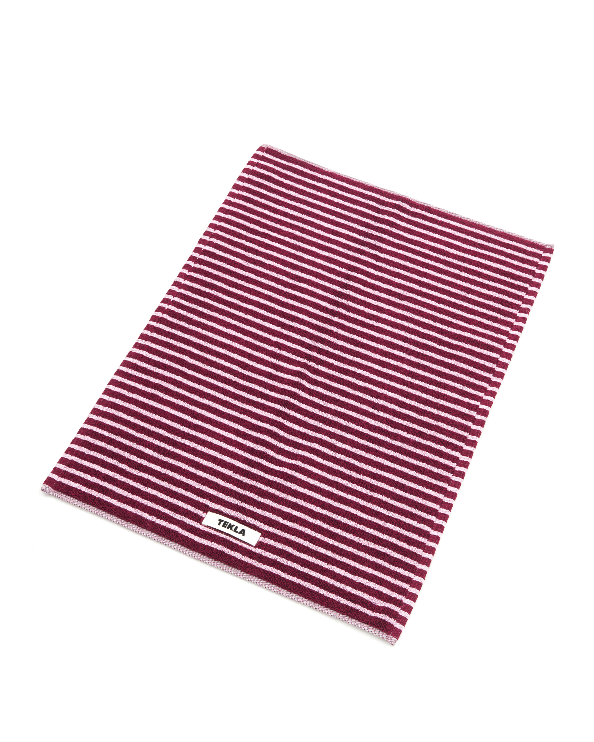 Bathmat (Striped) - Red / Rose
