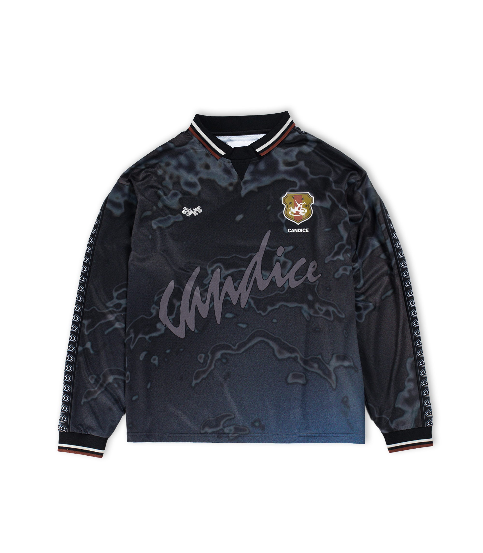 Frog Dreaming Football Jersey - Black / Blue