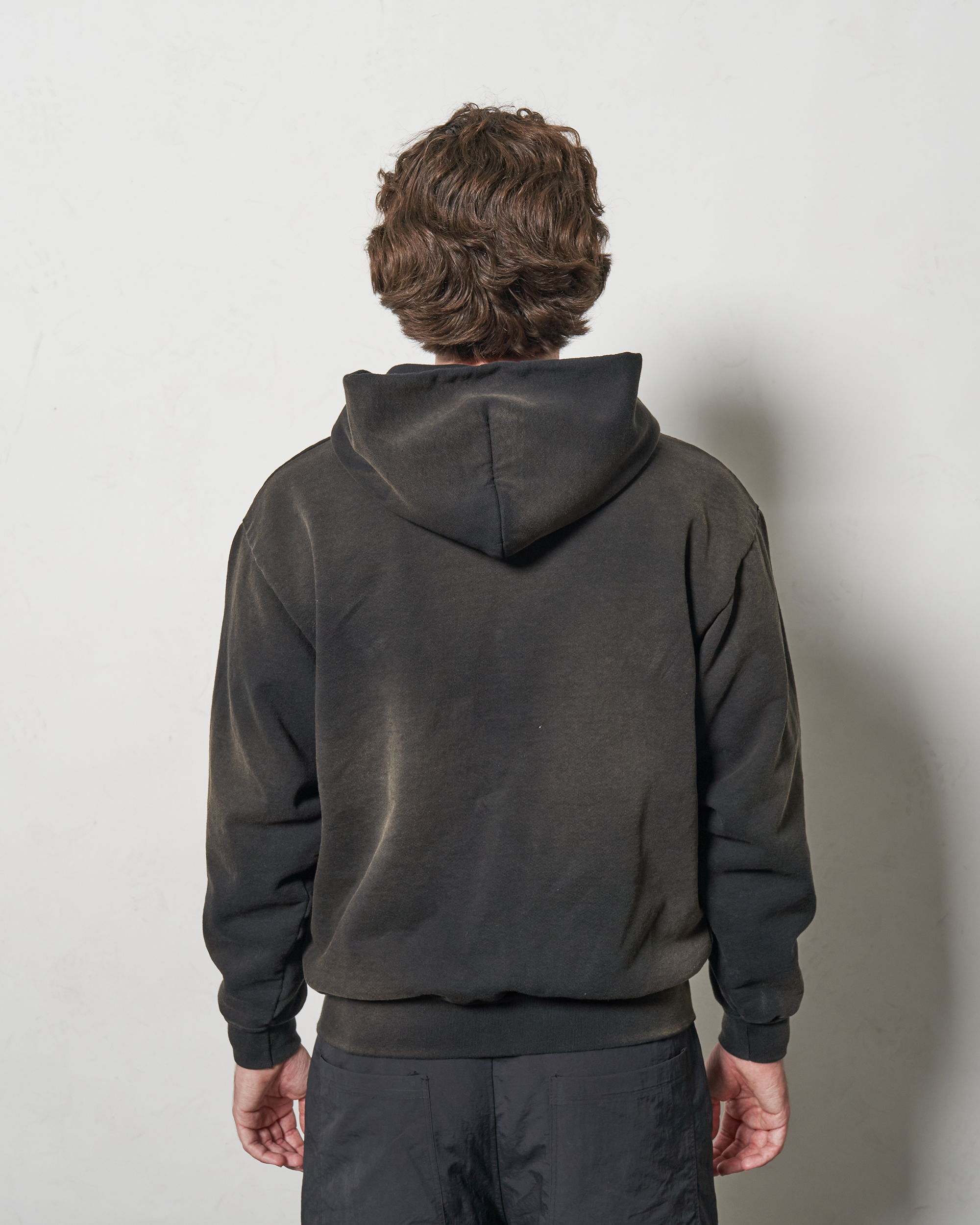 Magnetic Rose Zippered Hoodie - Cold Brew Dyed