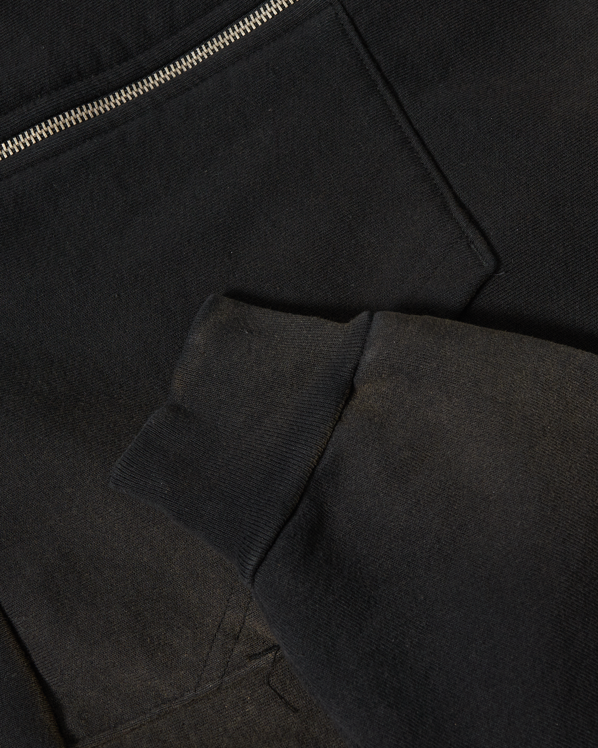 Magnetic Rose Zippered Hoodie - Cold Brew Dyed