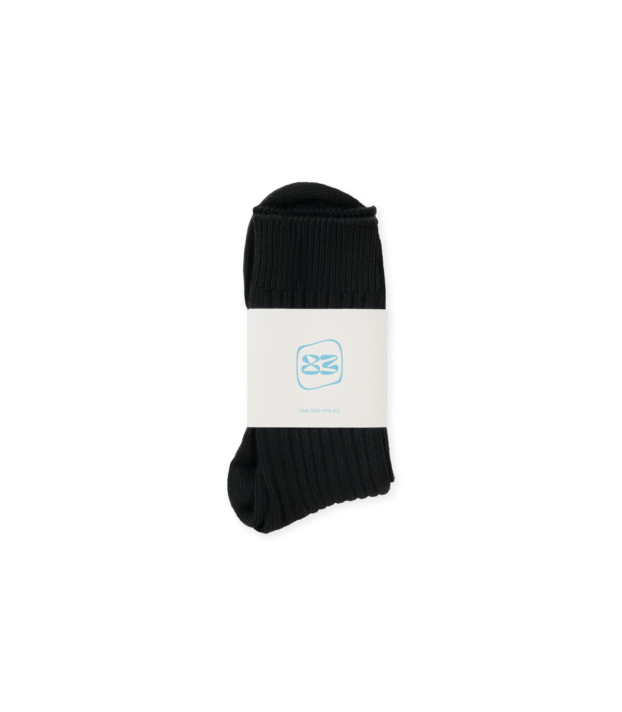 83 Logo Heavy Guage Sock - Black