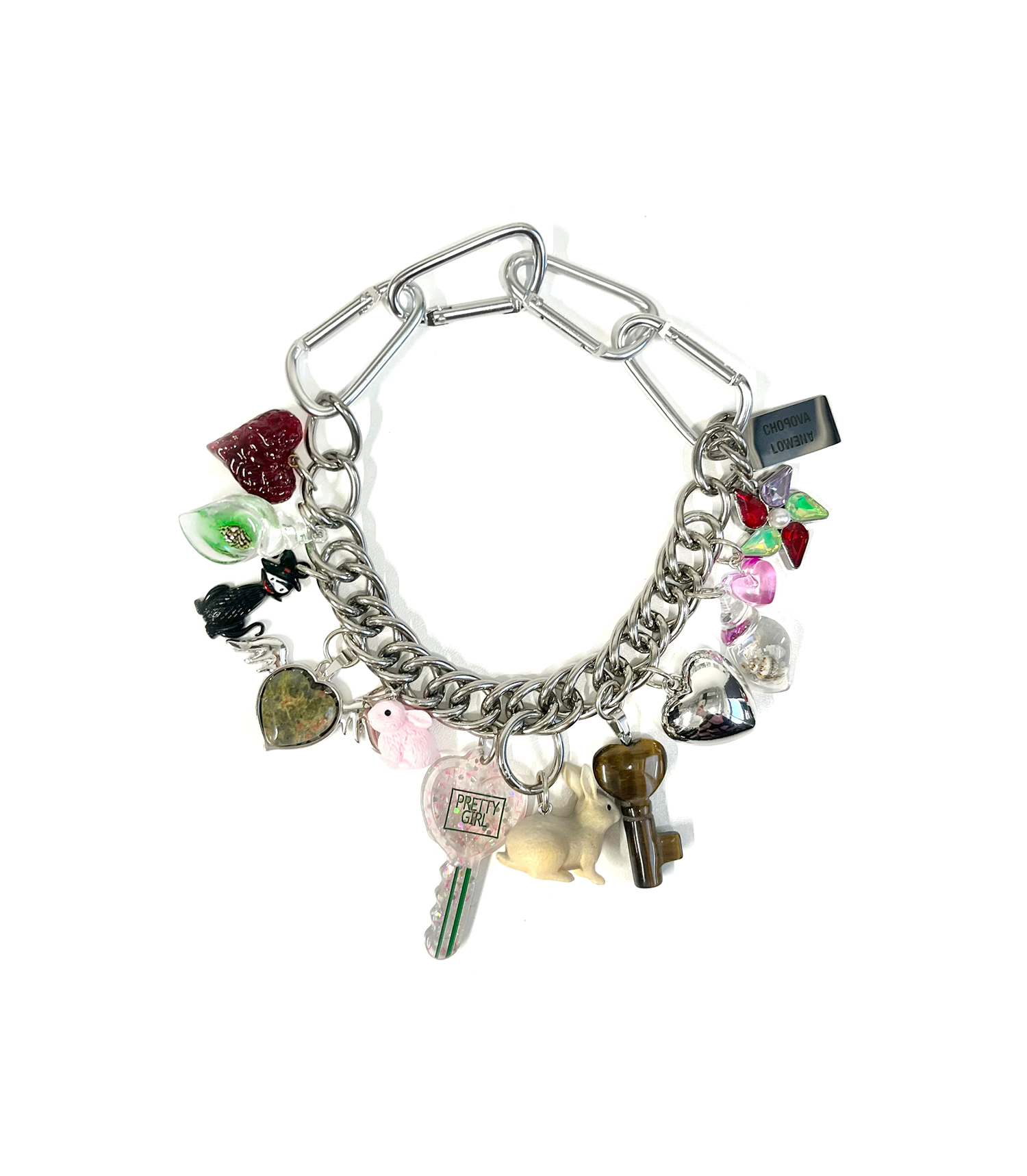 Shell and Back Necklace - Silver