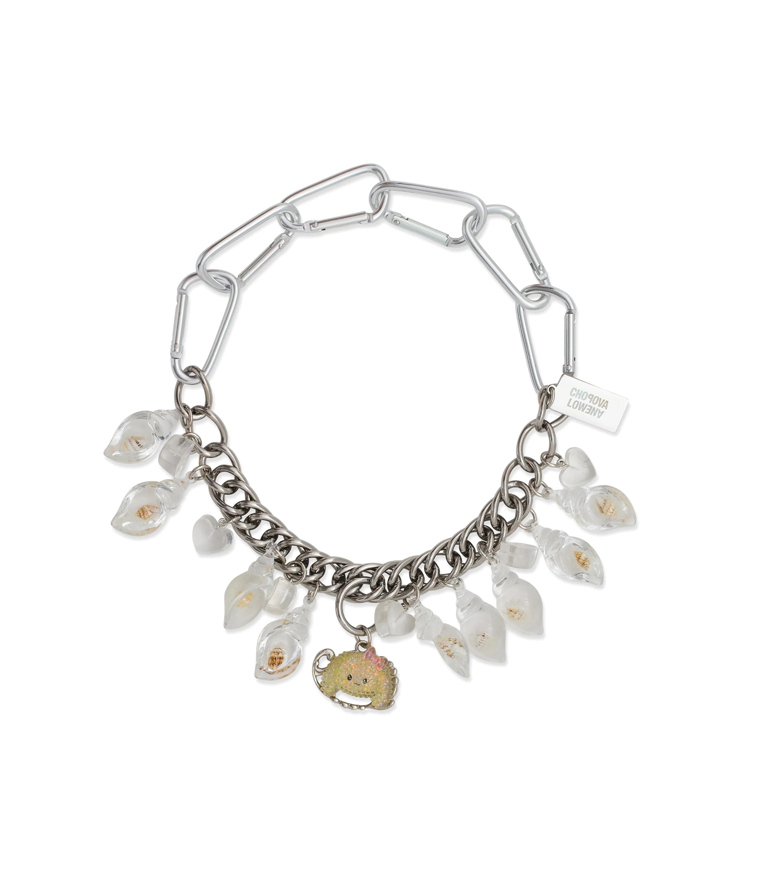 Lamb in Shells Necklace - Silver