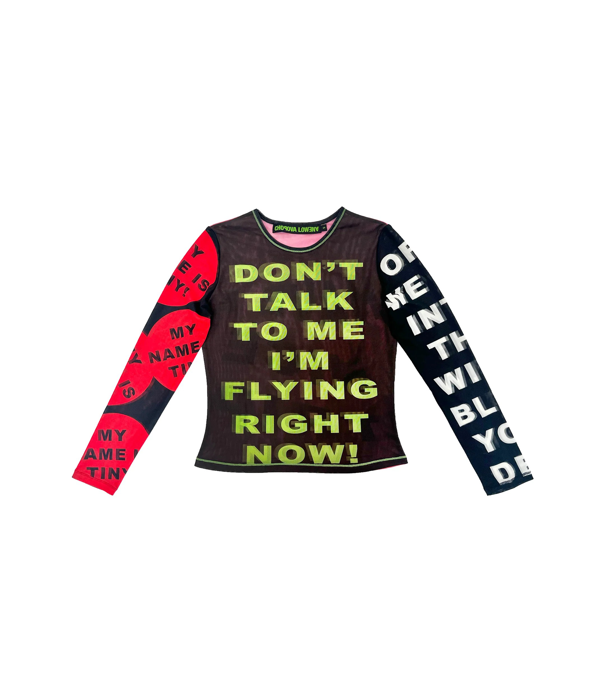 Don't Talk To Me Mesh L/S - Multi