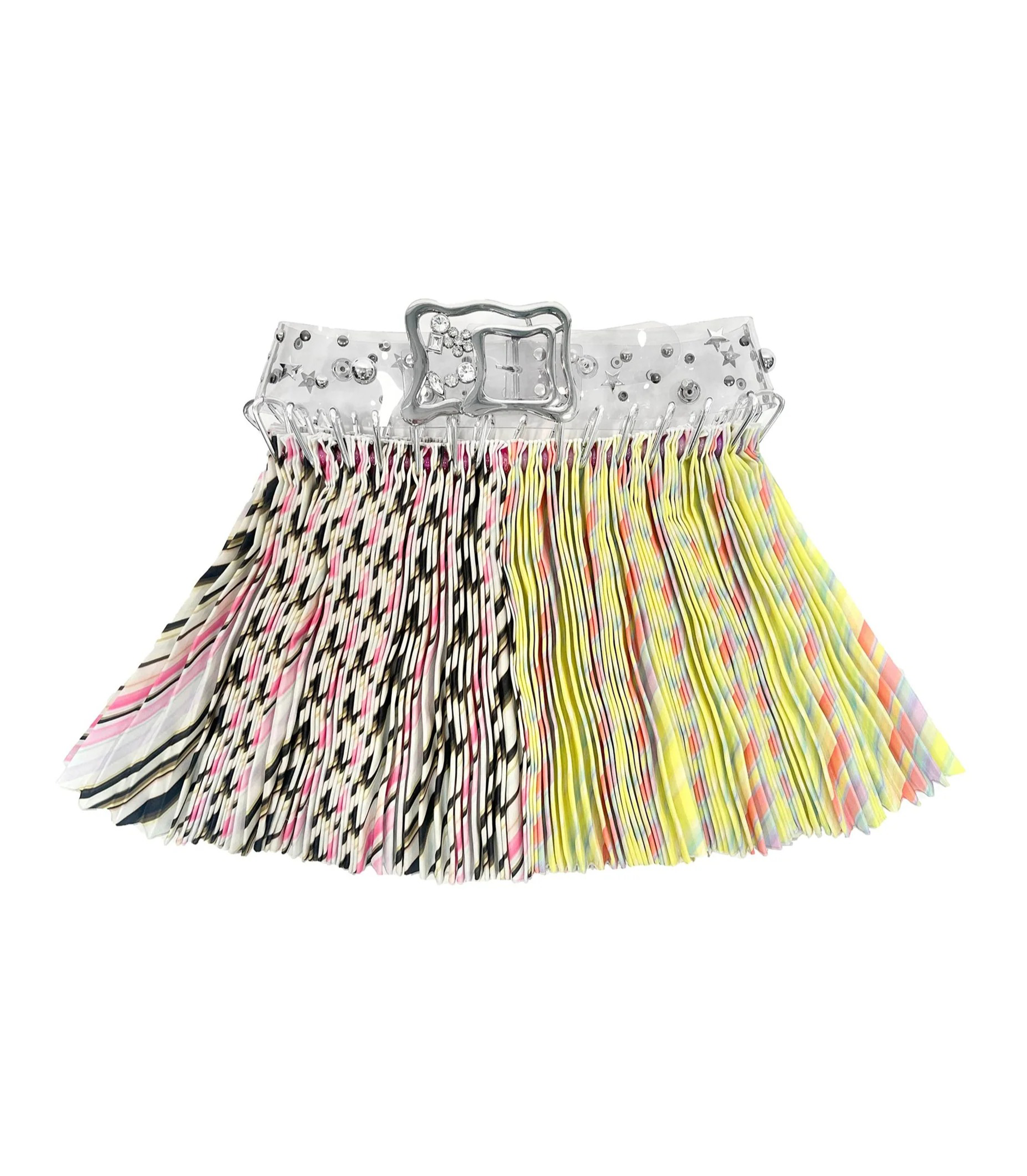 Strobe Mini Carabiner Skirt - Yellow / Pink
