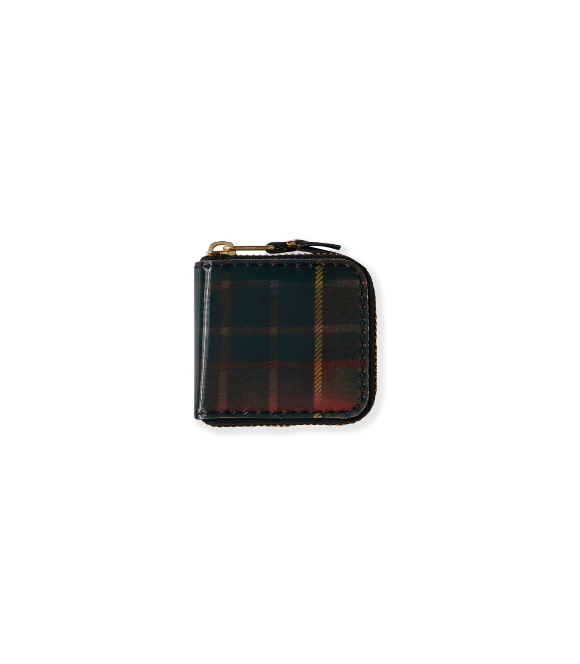 Lenticular Tartan Micro Wallet - Red / Green