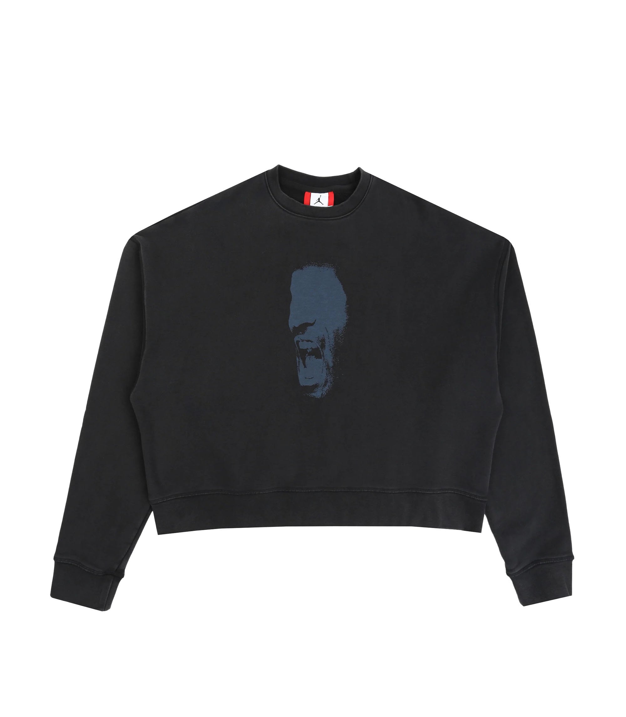 Jordan IH Cropped Fleece Crew - Black