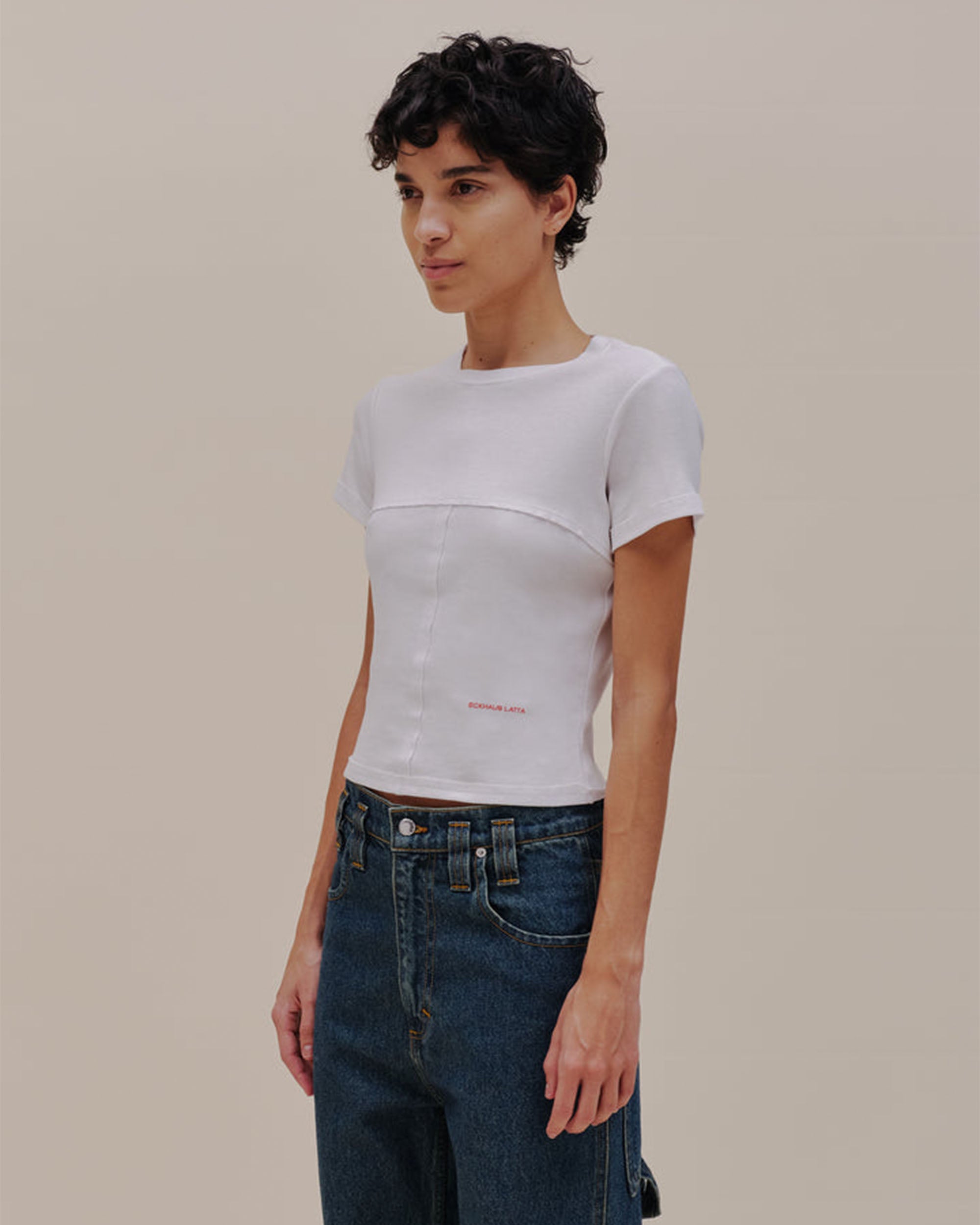 Lapped Baby Tee - White