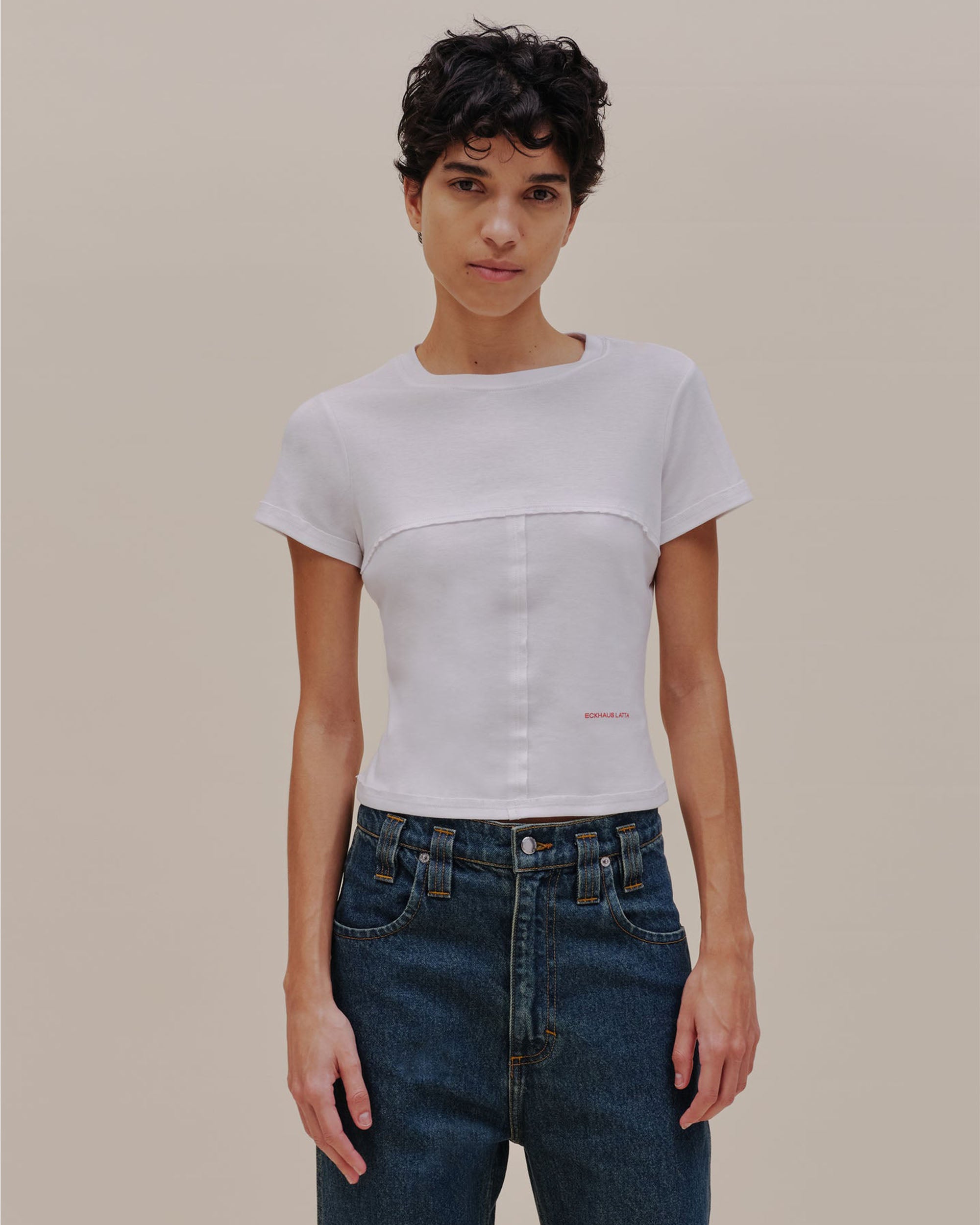 Lapped Baby Tee - White