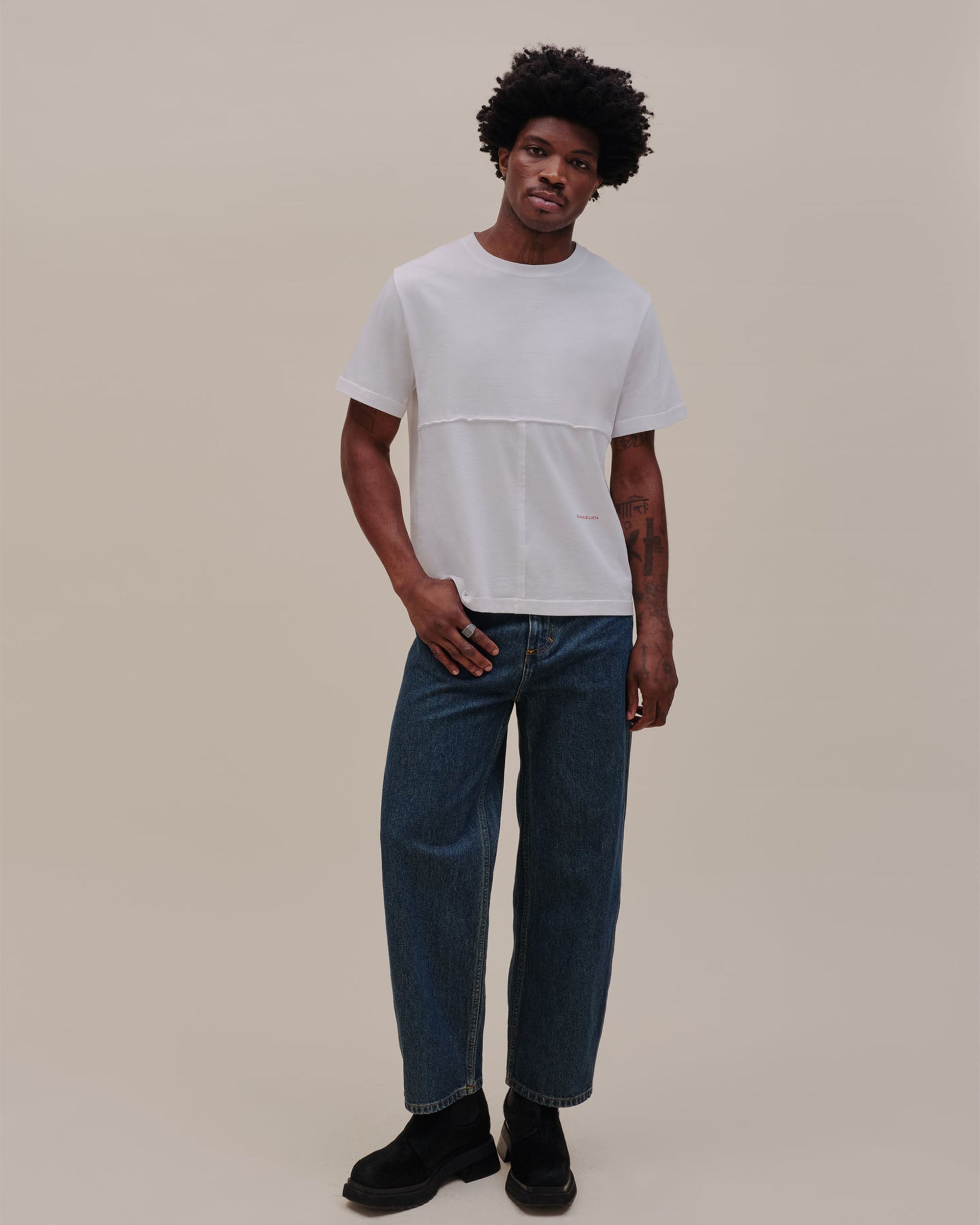 Lapped Baby Tee - White