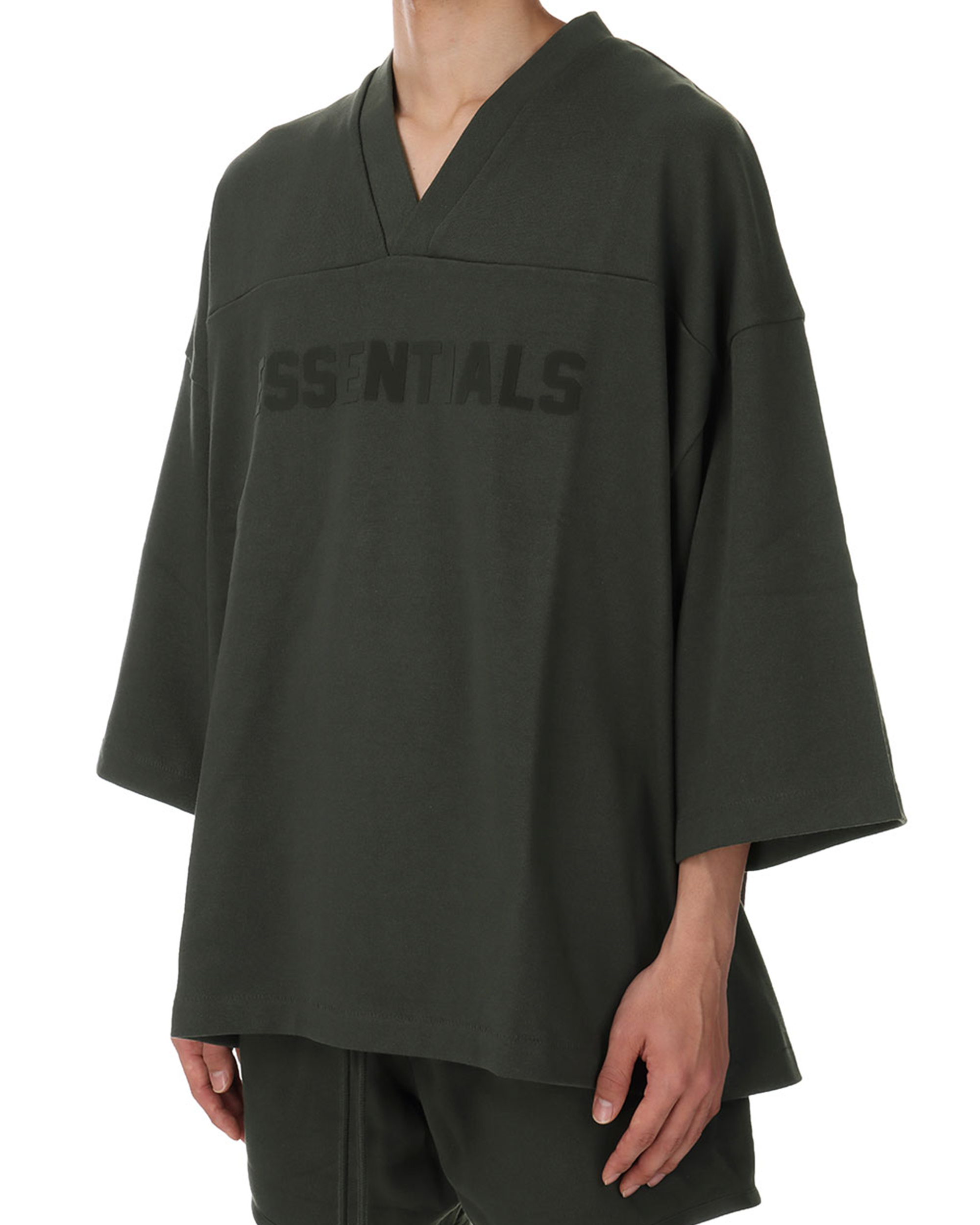 Essentials Football T-Shirt - Dark Heather Oatmeal