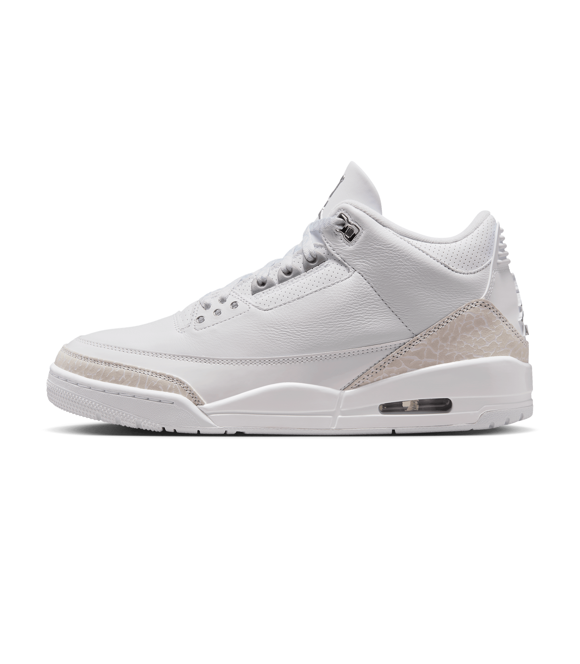 Air Jordan 3 Retro - White / Metallic Silver / White