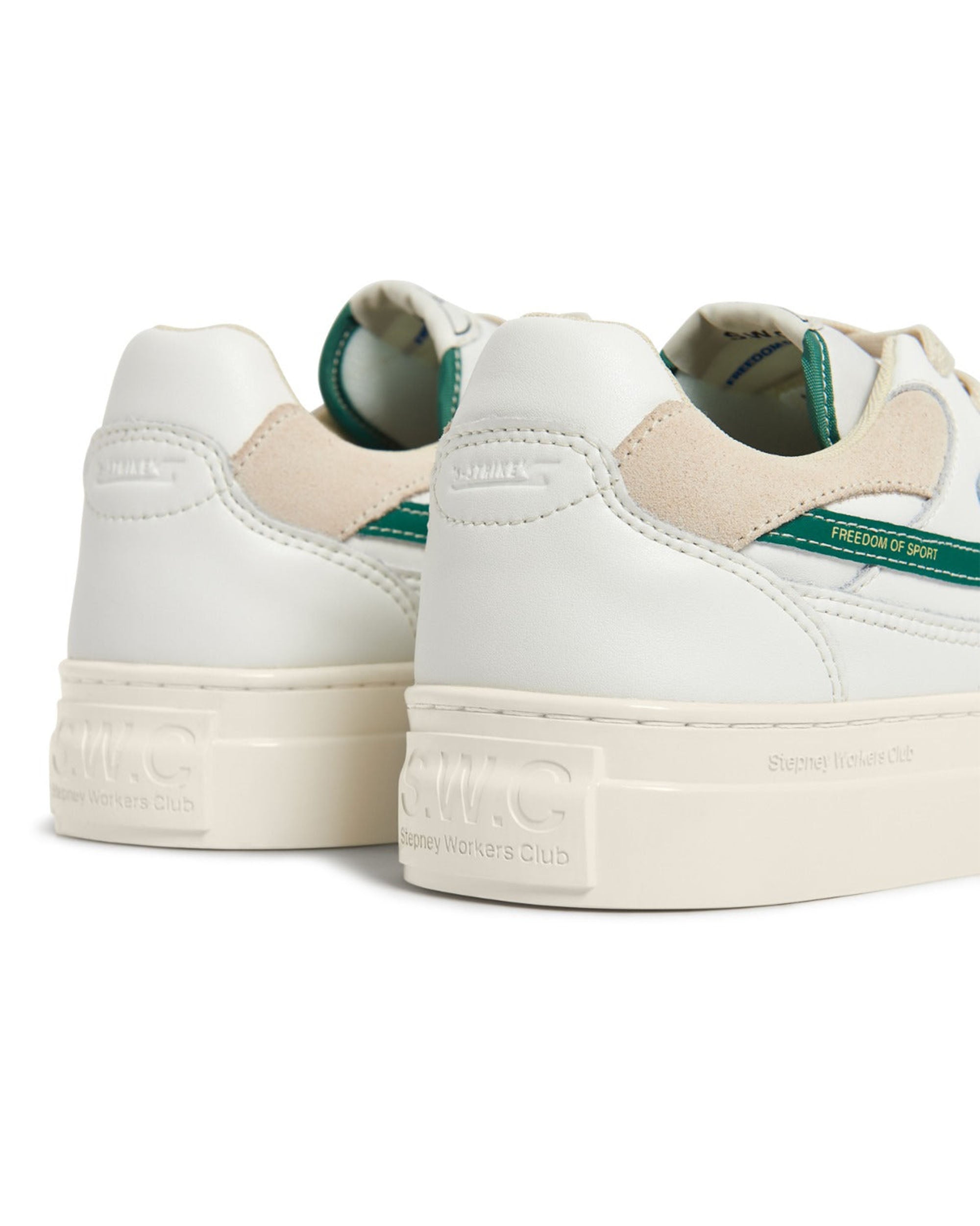 Pearl S-Strike Leather - White / Green