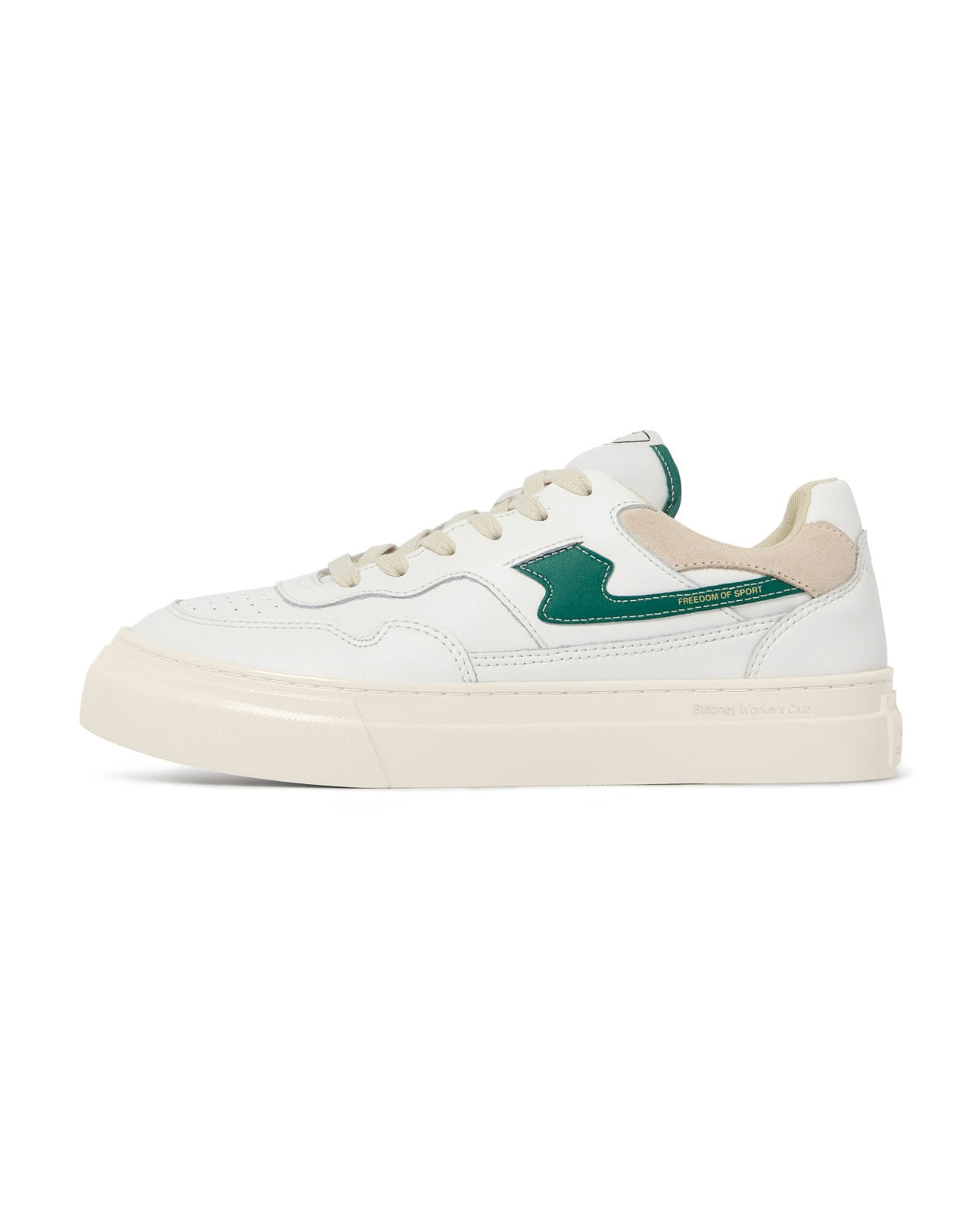 Pearl S-Strike Leather - White / Green
