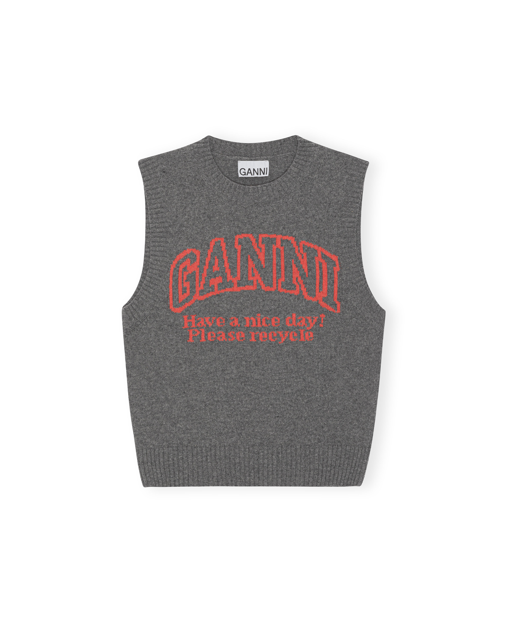 Graphic Vest - Grey