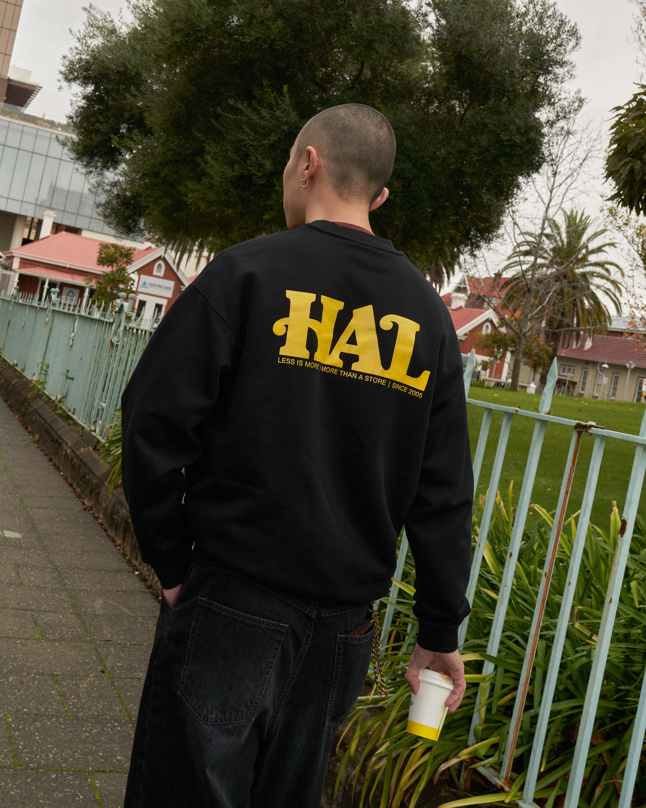 HAL Logo Crewneck Sweatshirt - Black