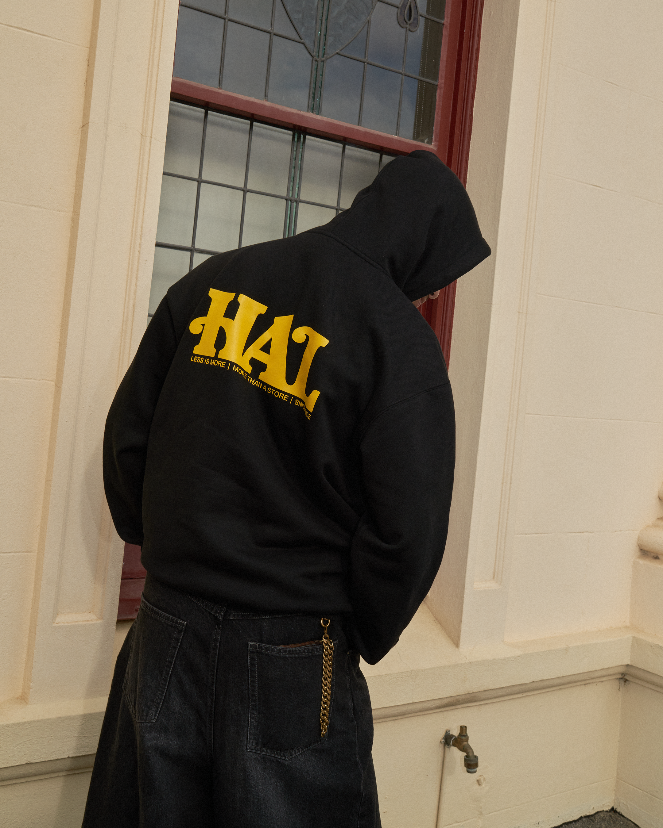 HAL Logo Hooded Sweatshirt - Black