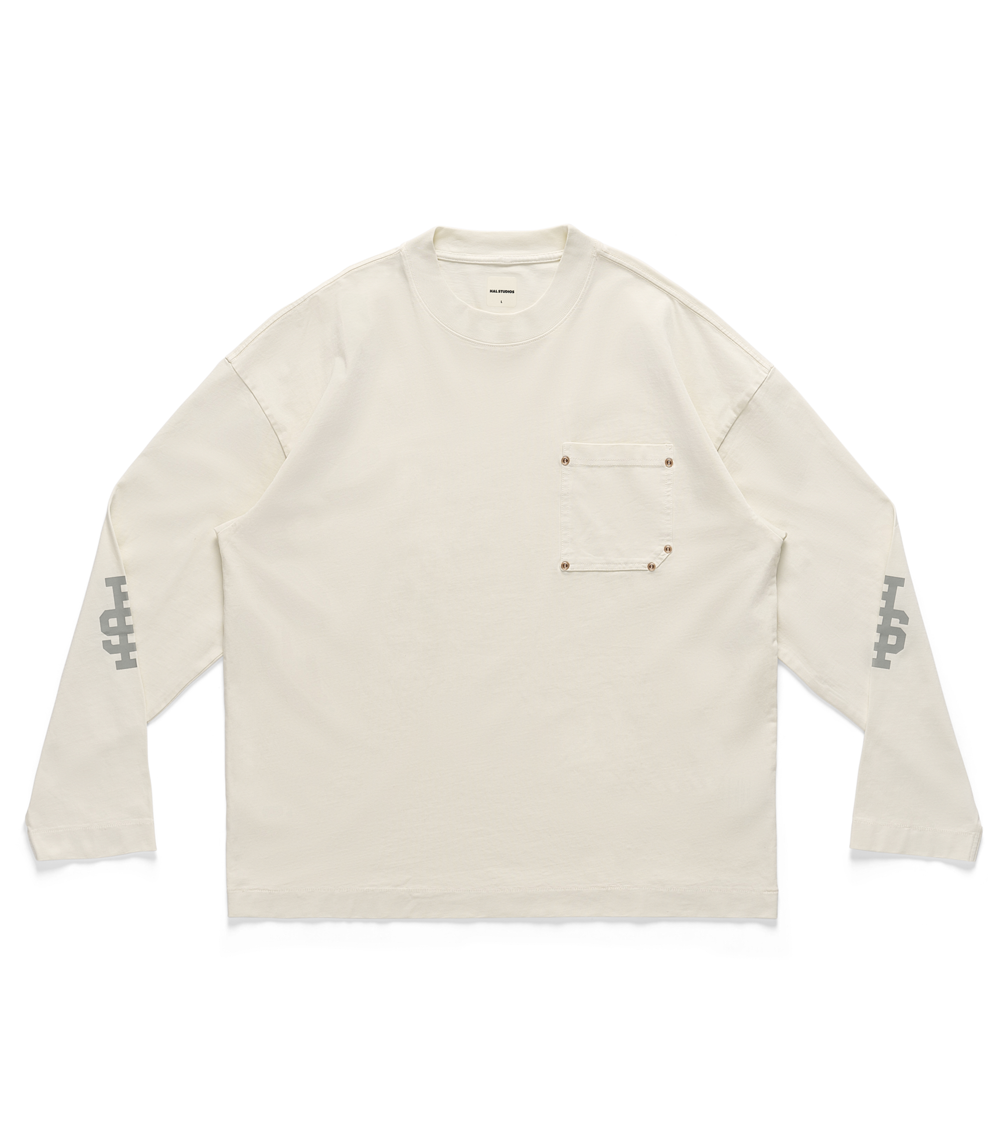 HS Pocket L/S - Off-White