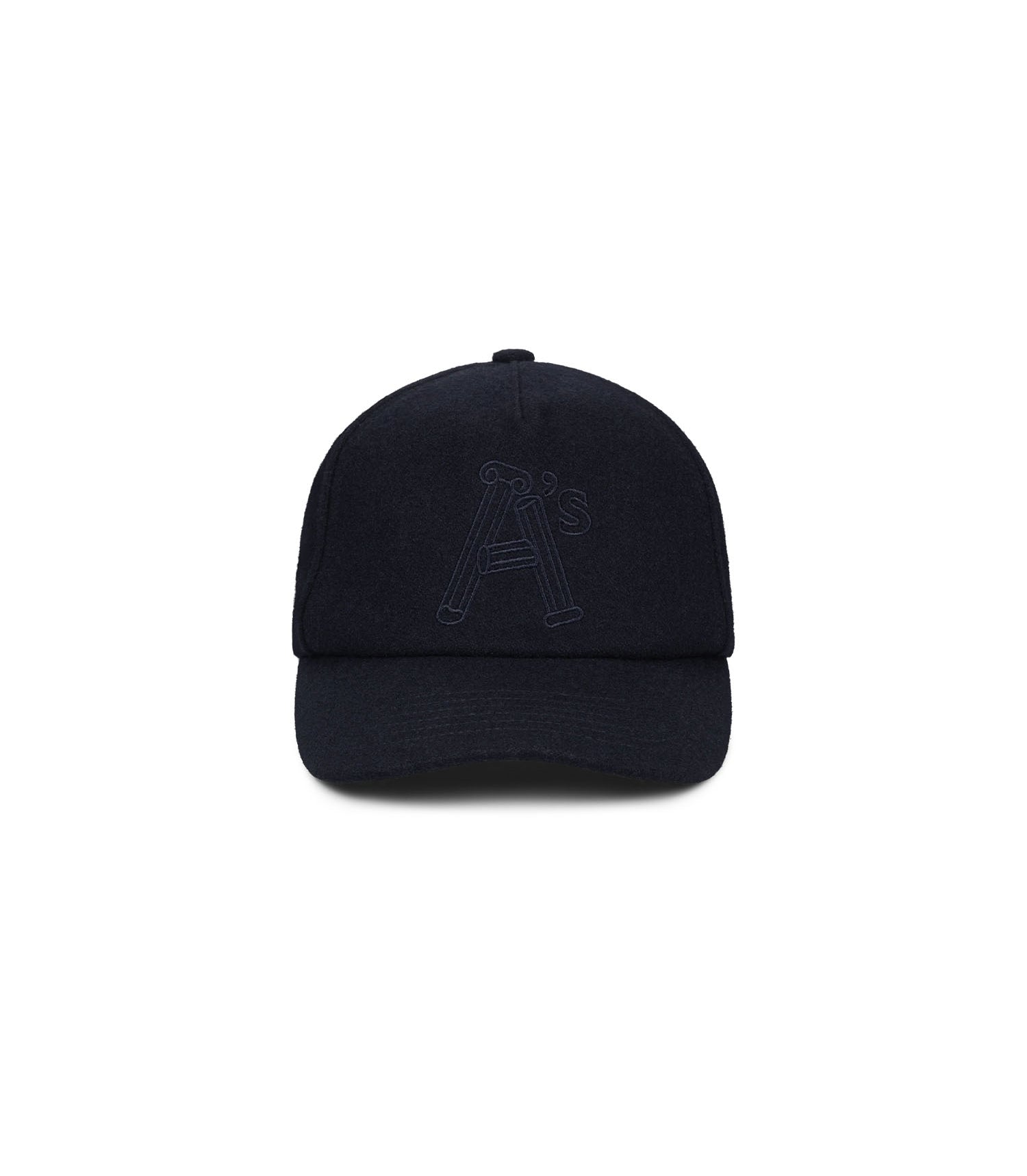 Wool Column A Cap - Navy
