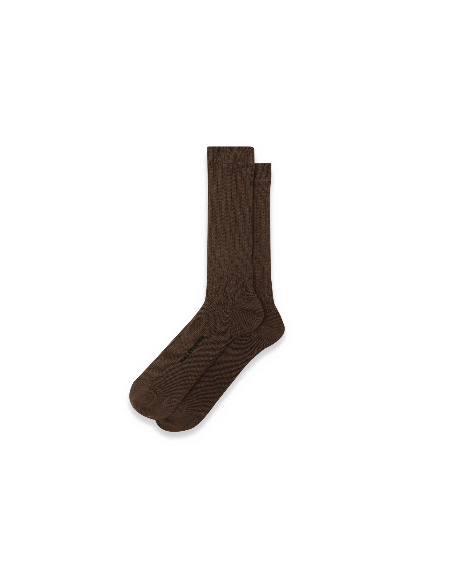 HEAVY GAUGE STUDIO SOCKS - COFFEE