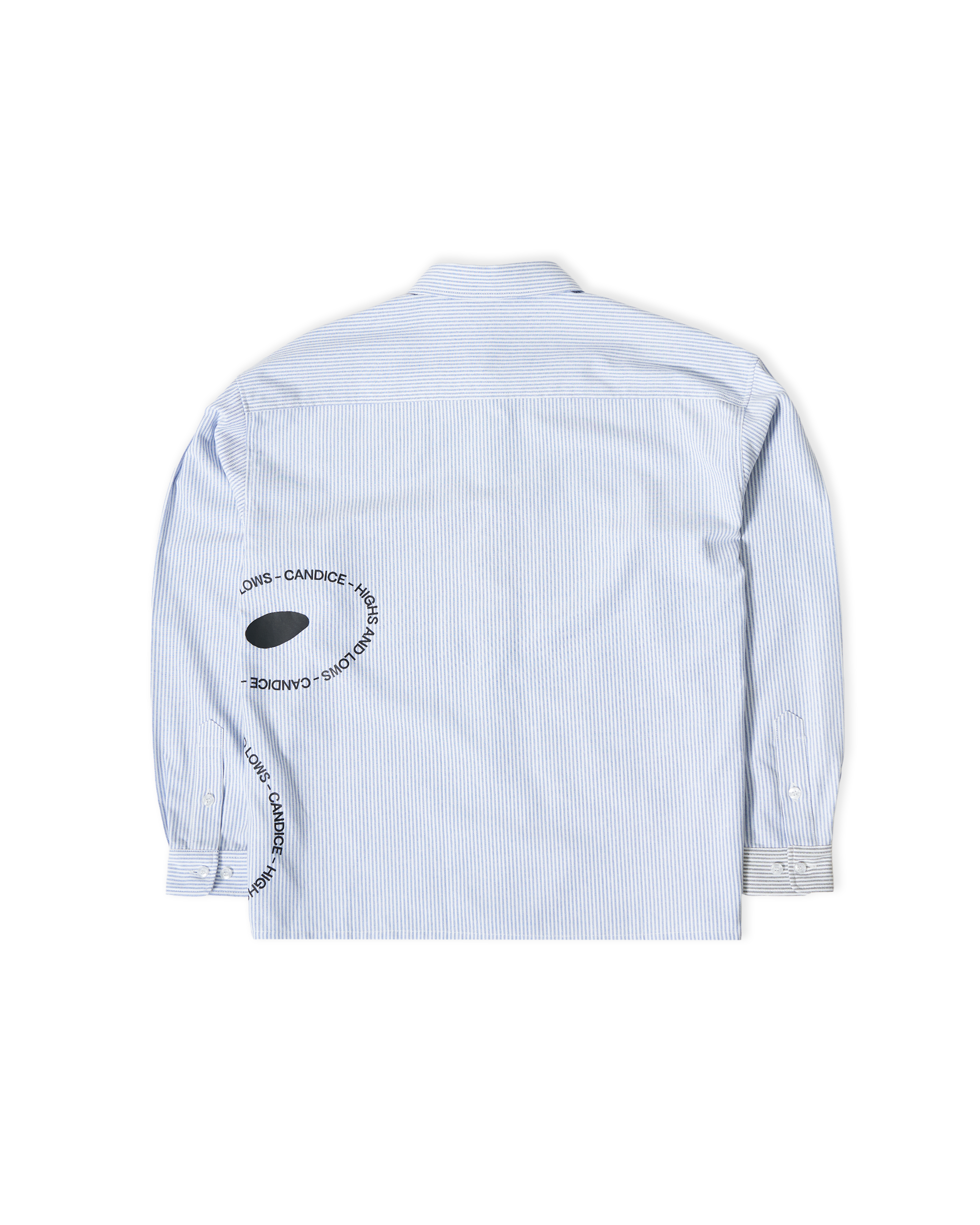 CANDICE Bury The Hatchet L/S Shirt - Blue / White
