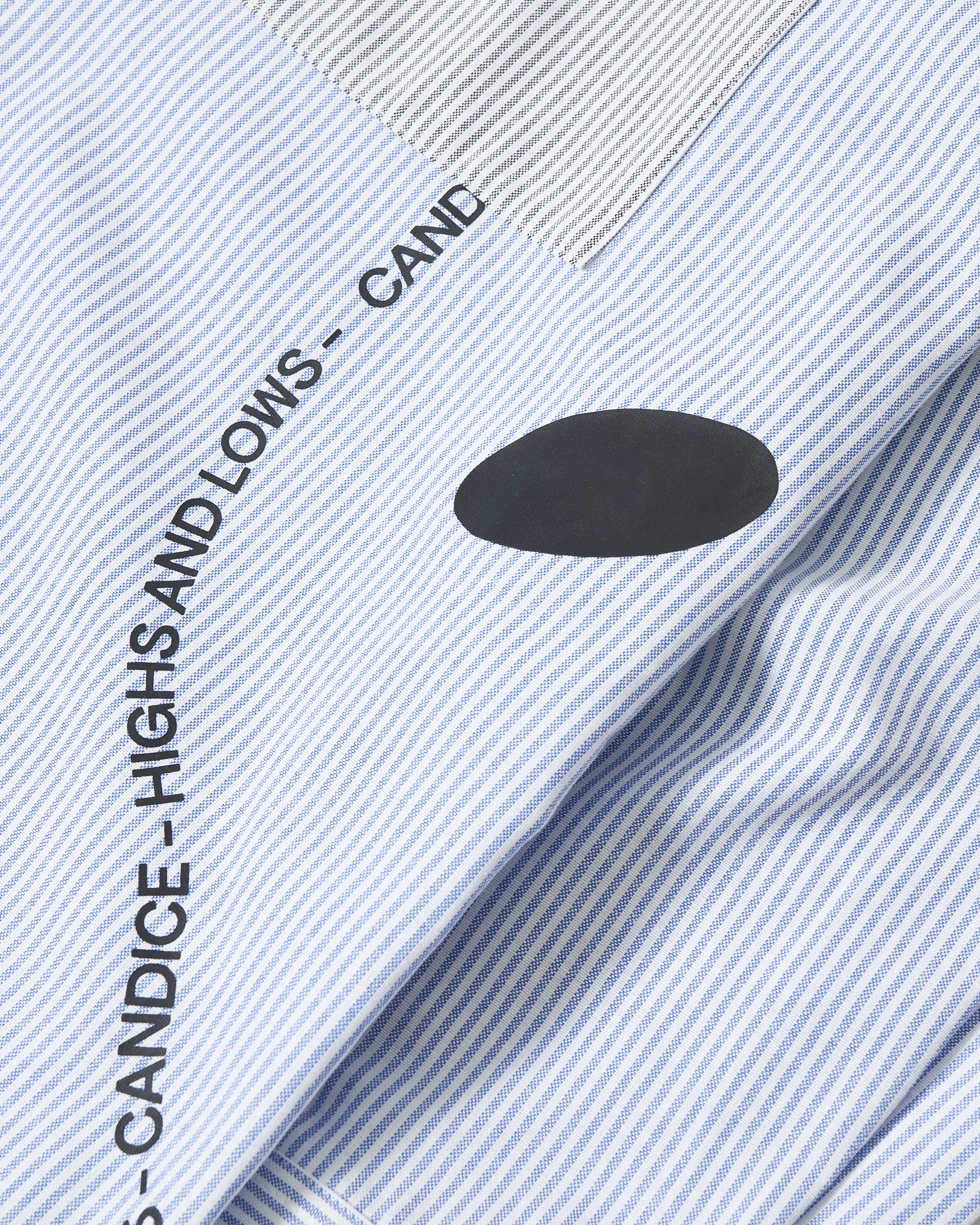 CANDICE Bury The Hatchet L/S Shirt - Blue / White
