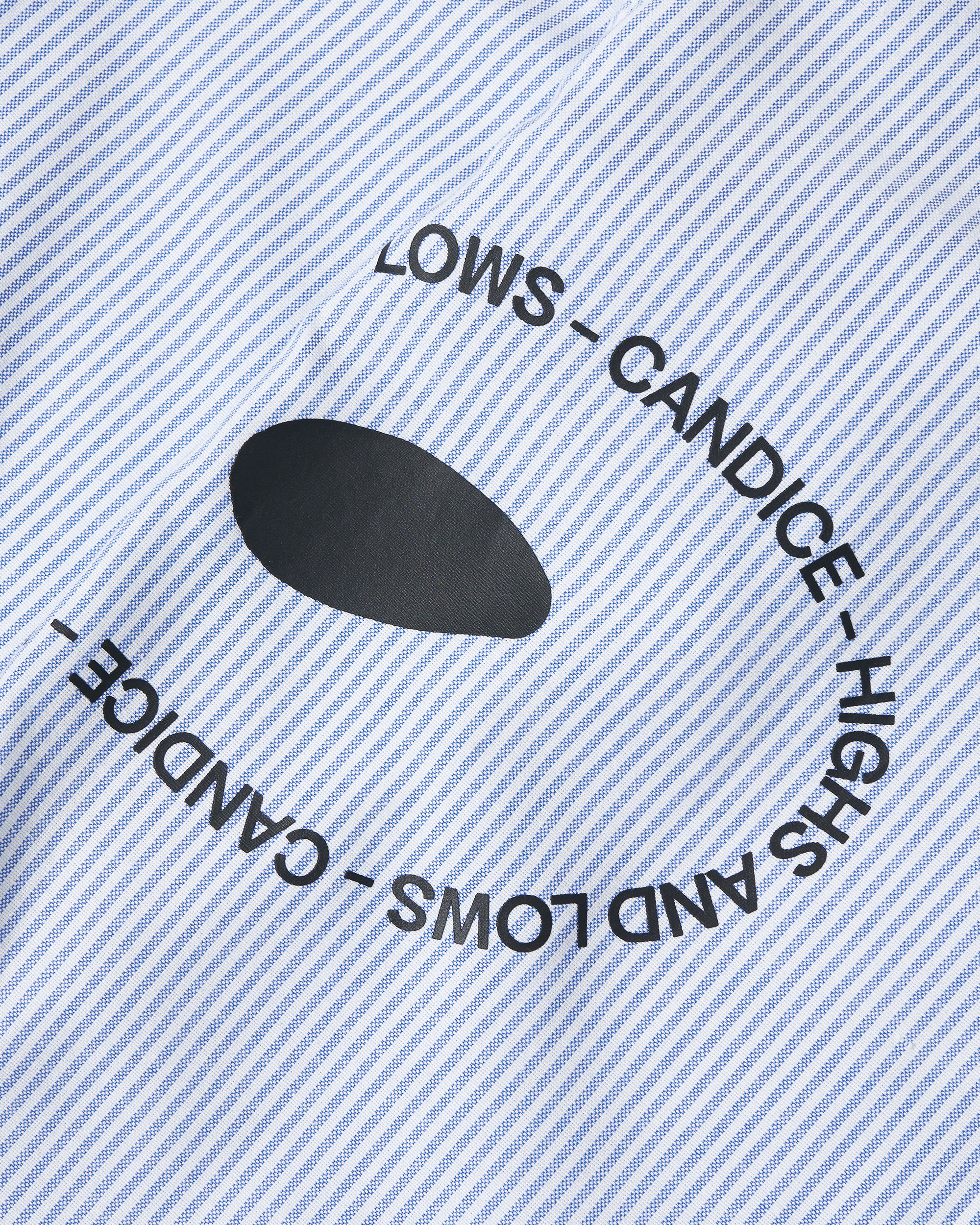 CANDICE Bury The Hatchet L/S Shirt - Blue / White