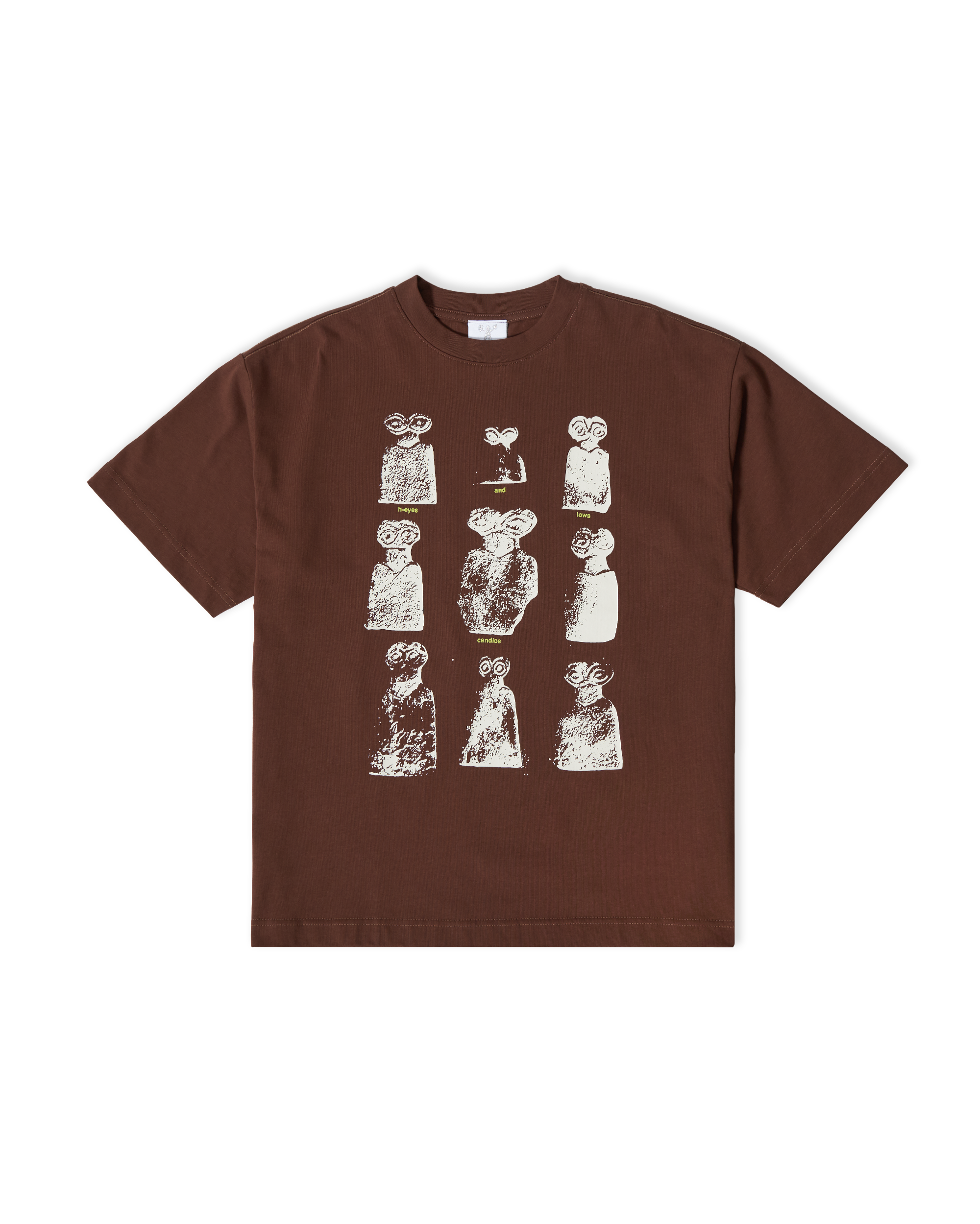 CANDICE Eye Idols T-shirt - Brown