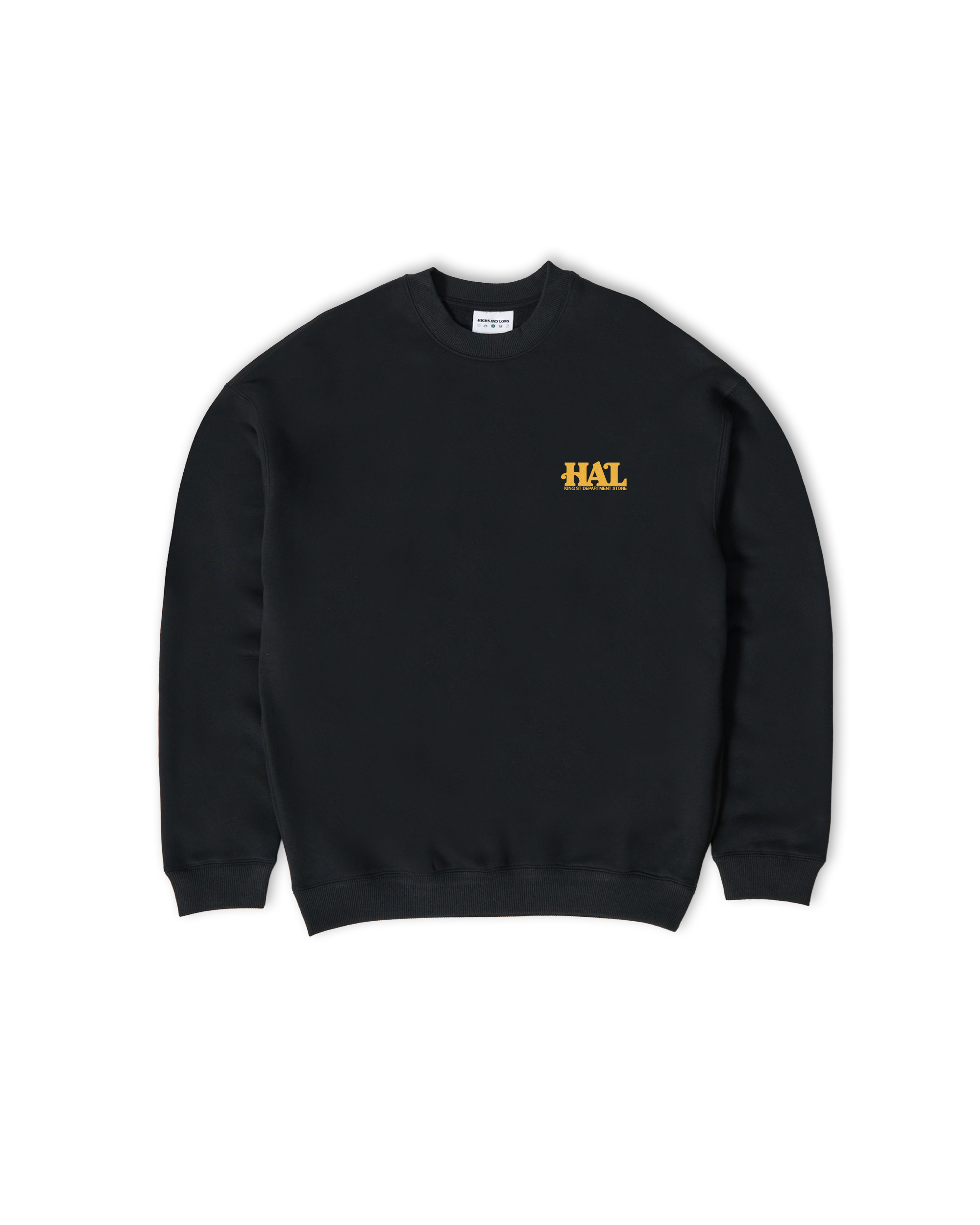 HAL Logo Crewneck Sweatshirt - Black