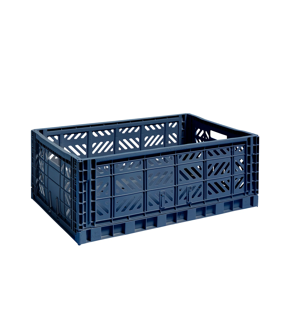 Large Colour Crate - Dark Blue