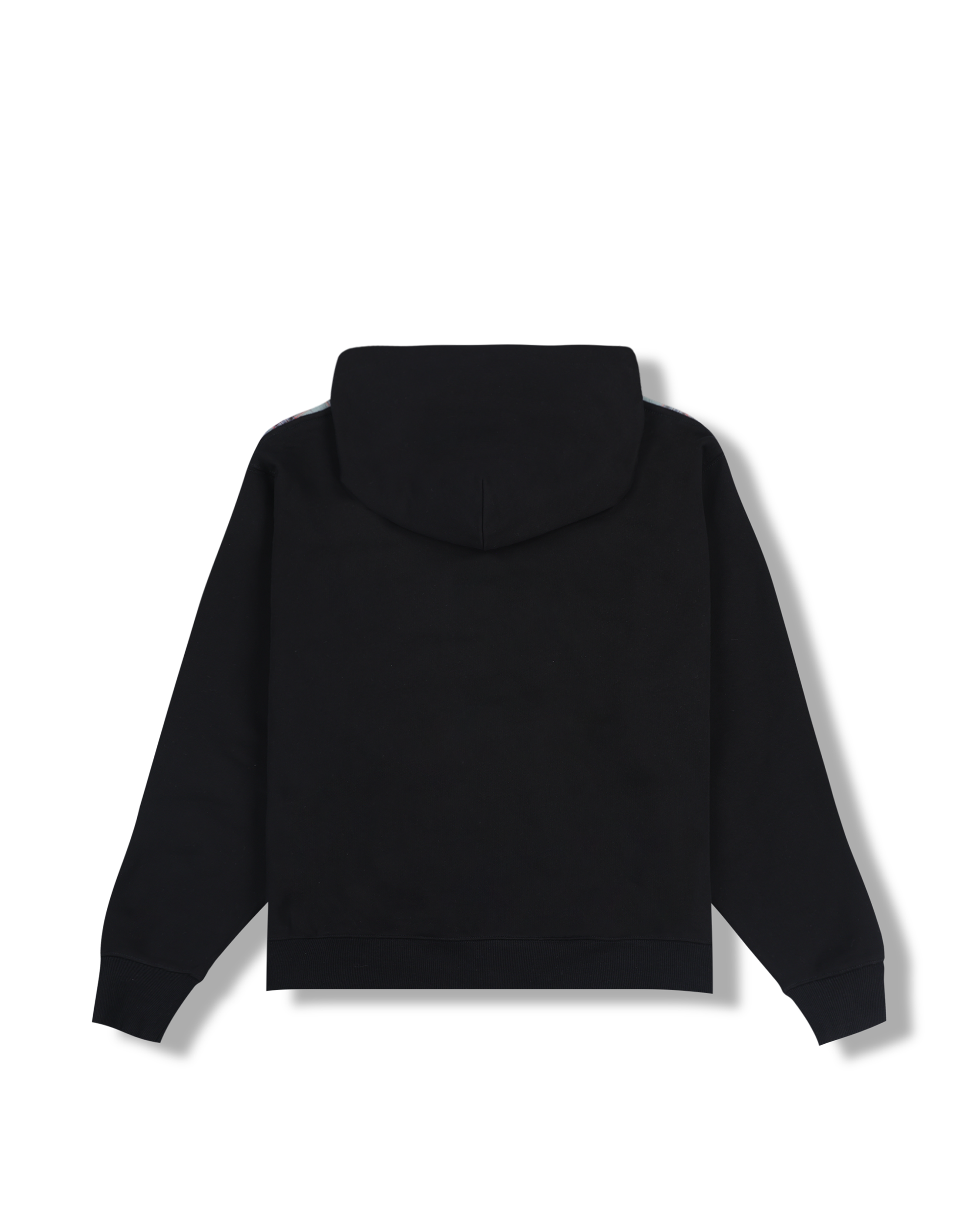 Split Zip Hoodie - Black