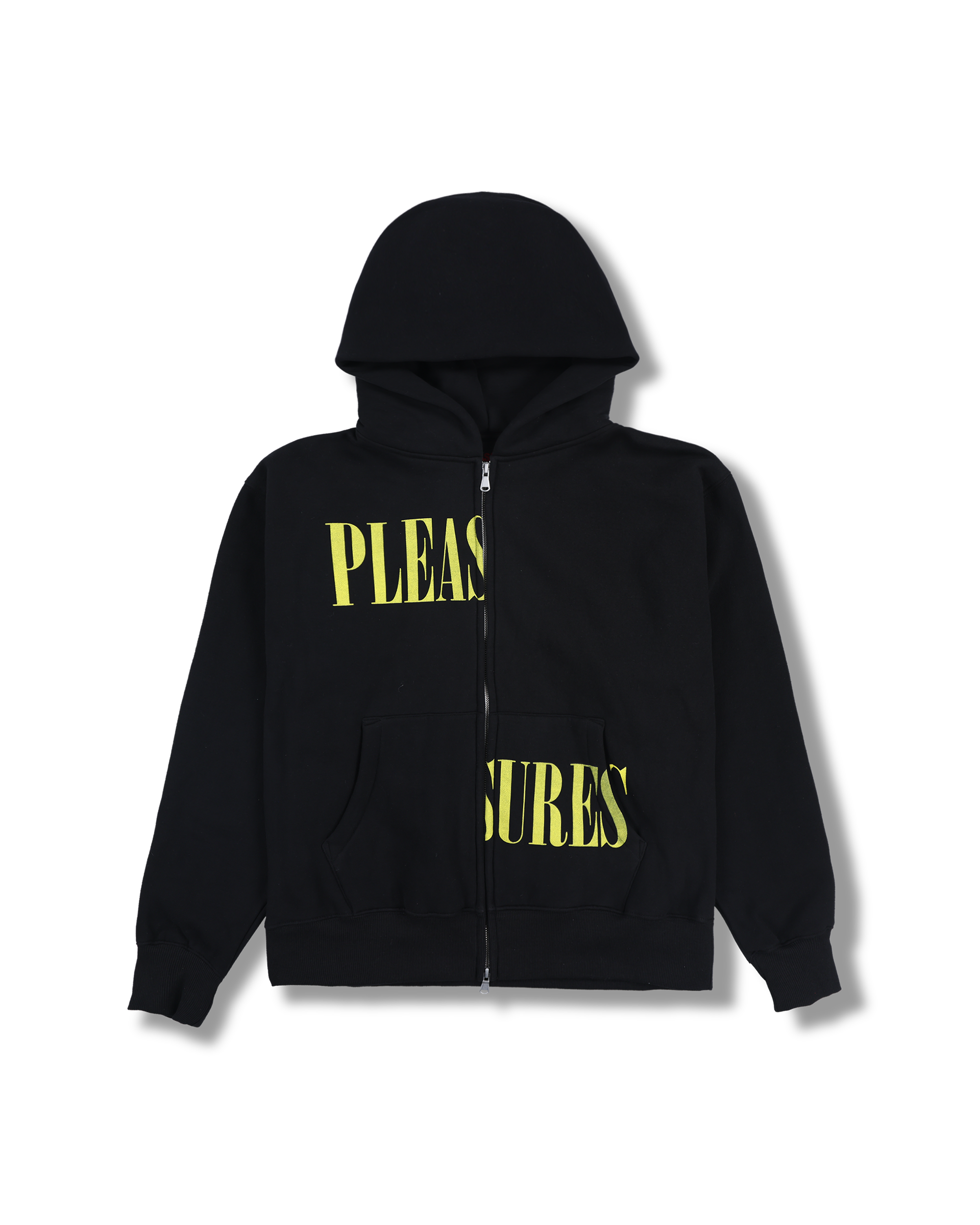 Split Zip Hoodie - Black