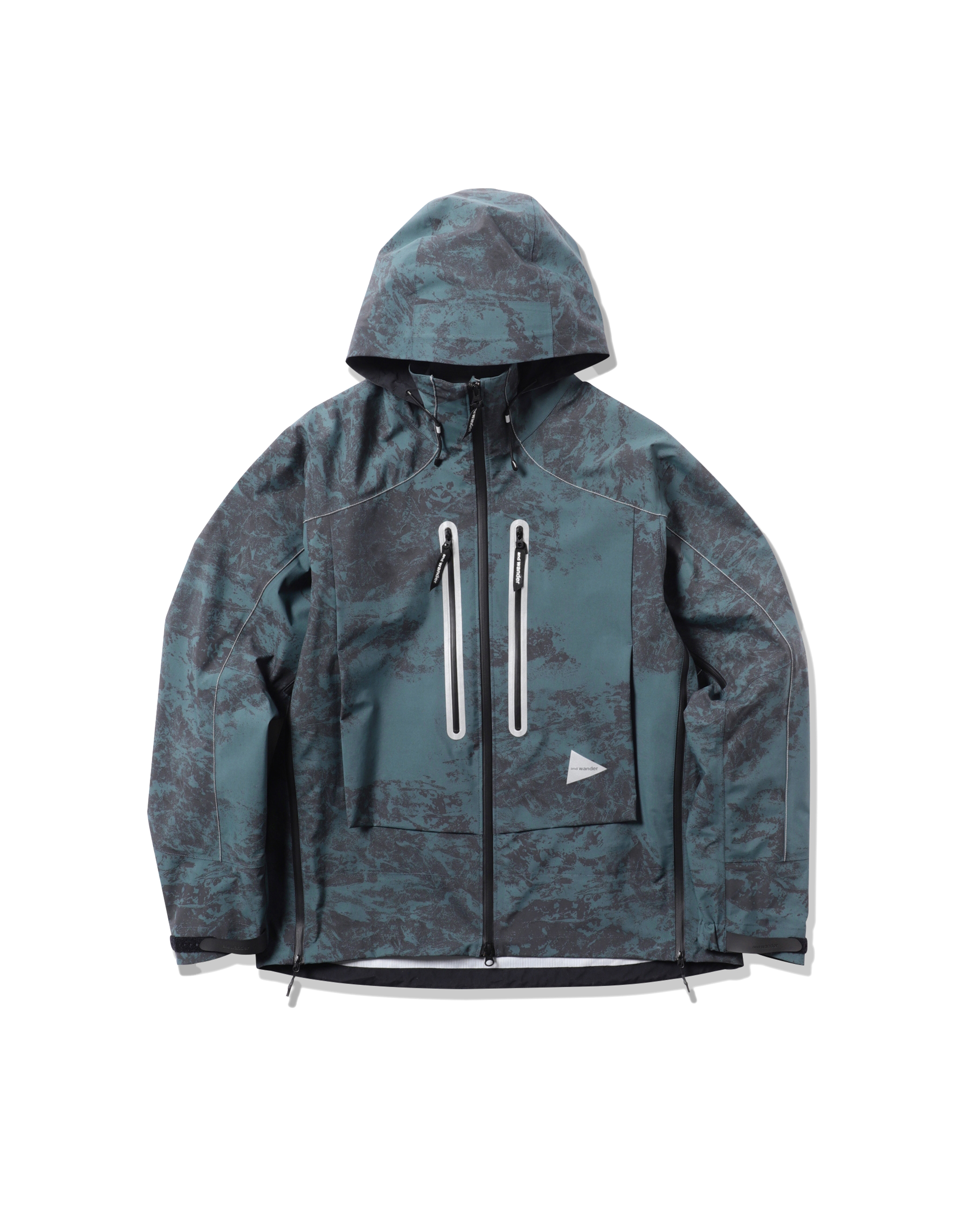 Printed Pertex Shield Rain Jacket - Navy