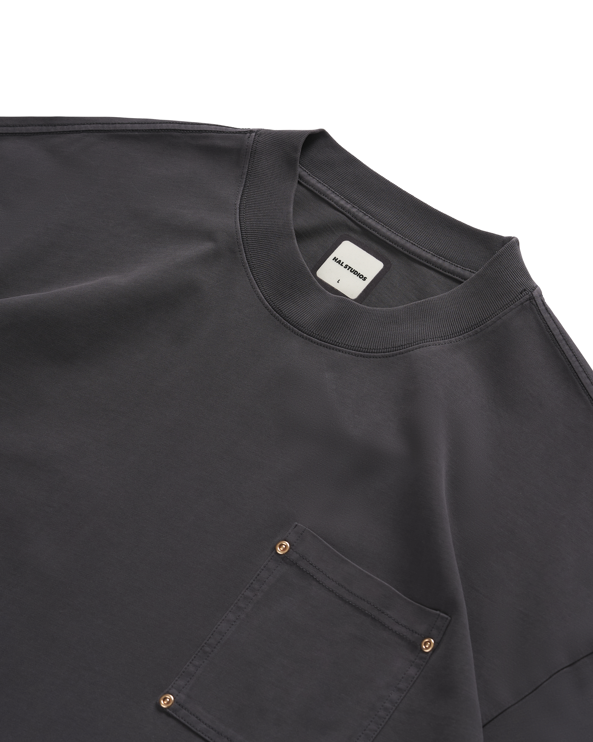 HS Pocket L/S - Washed Black